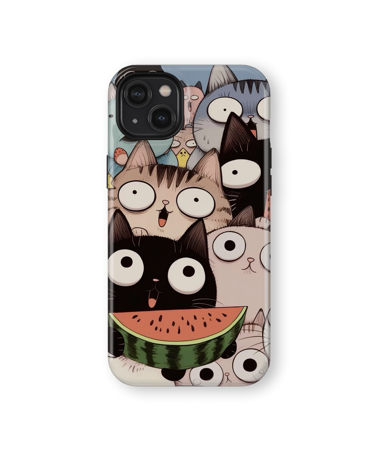 Coque iPhone Crazy Cats – Watermelon