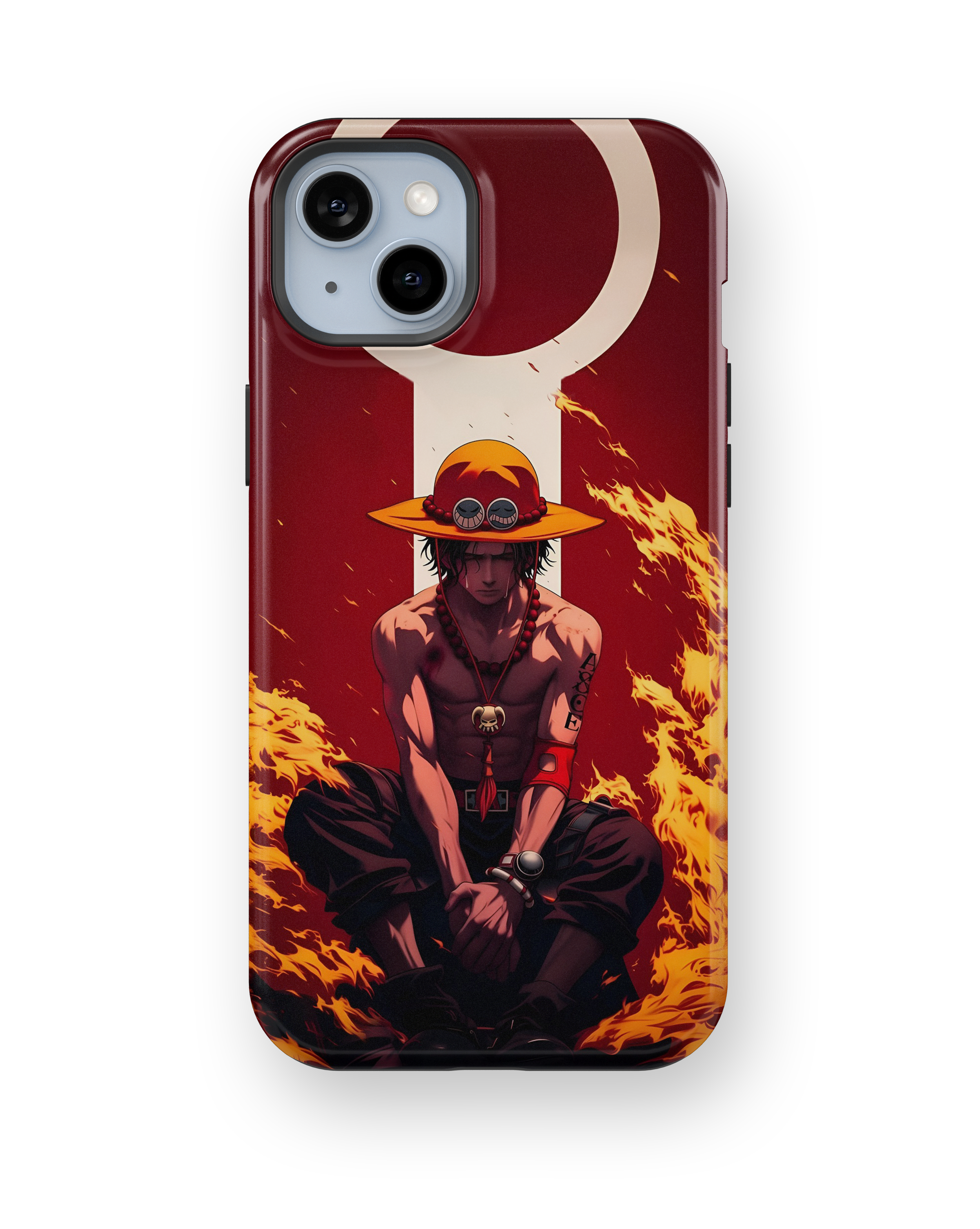 Coque iPhone Portgas D. Ace – Design Flamme Rouge | One Piece