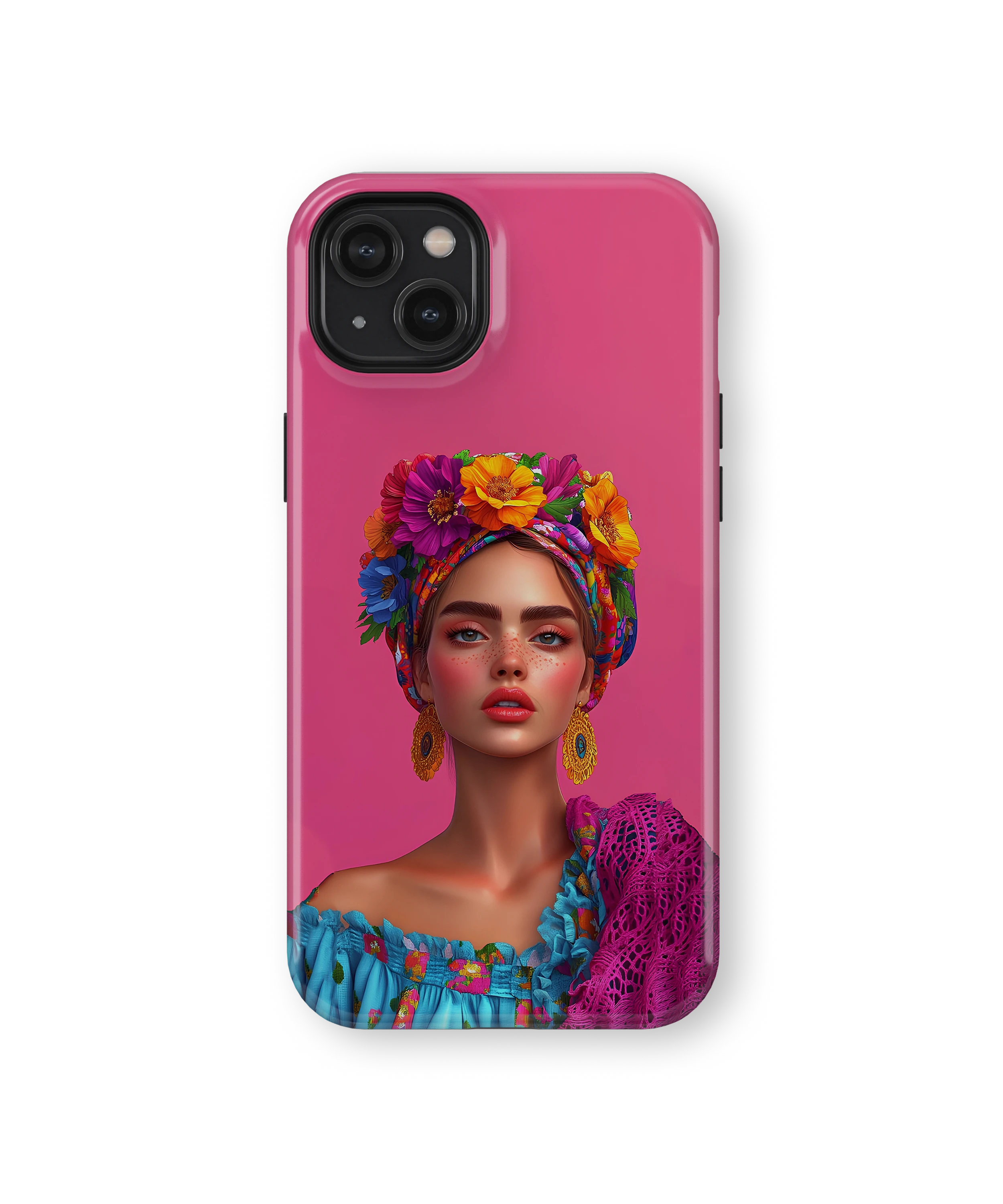 Coque iPhone – Design Femme Fleurie Colorée