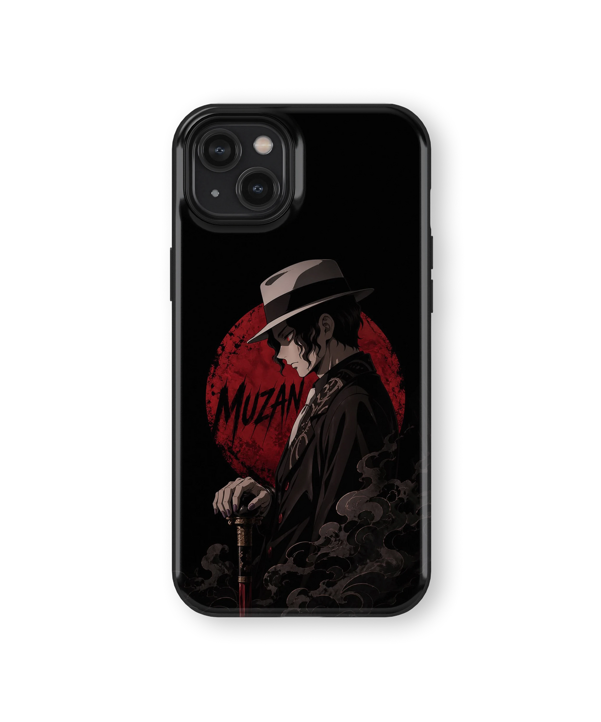 Coque iPhone – Muzan Kibutsuji Red Moon | Demon Slayer