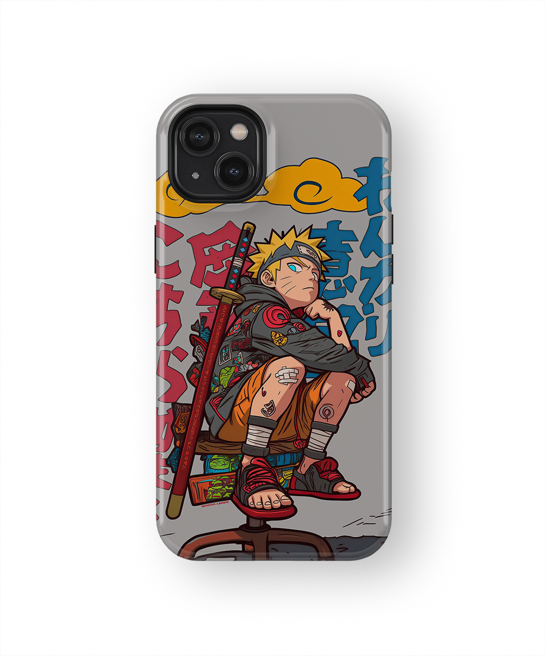 Coque iPhone Anime – Design Naruto Uzumaki Style Street Art