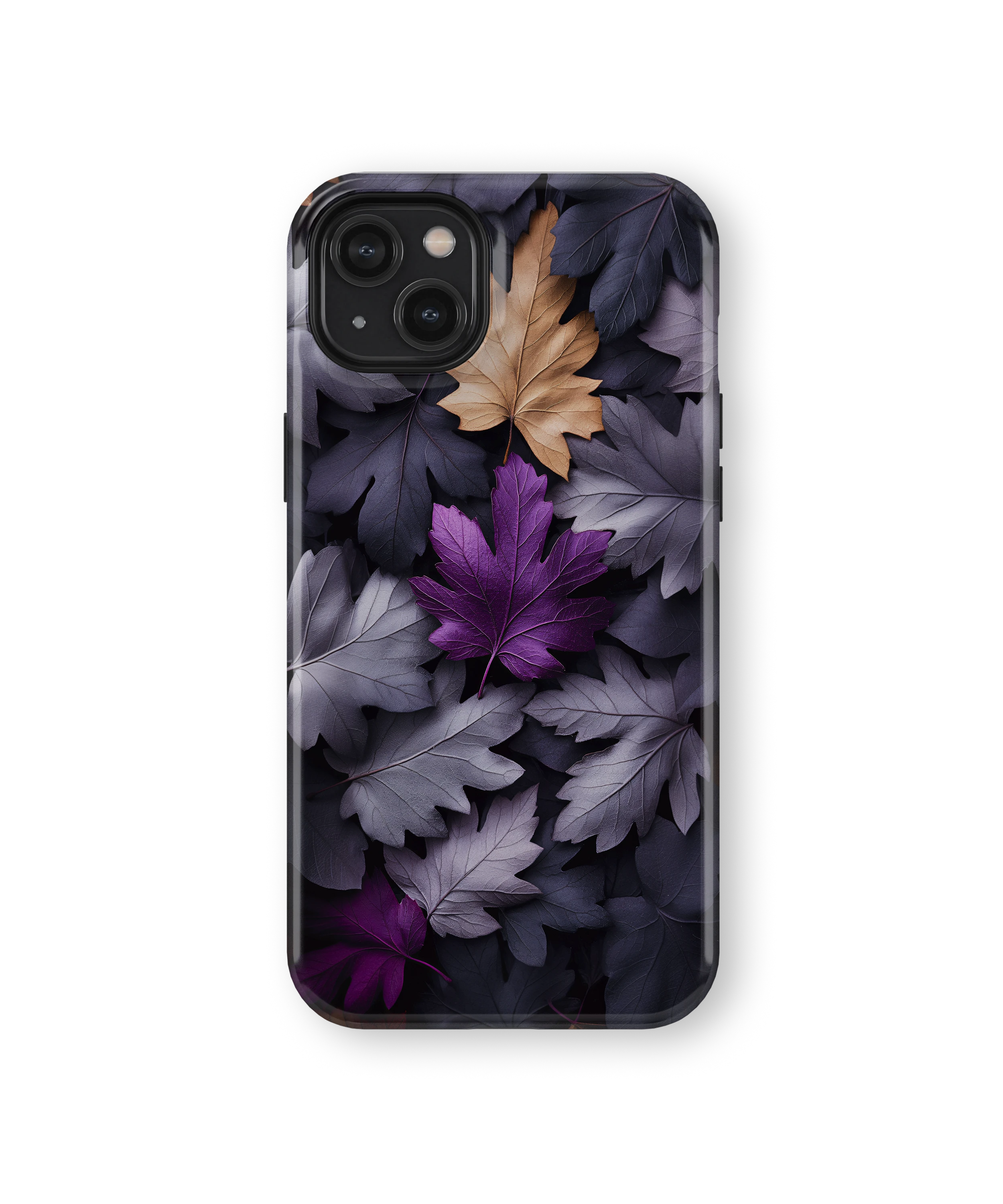 Coque iPhone Purple Autumn Leaves