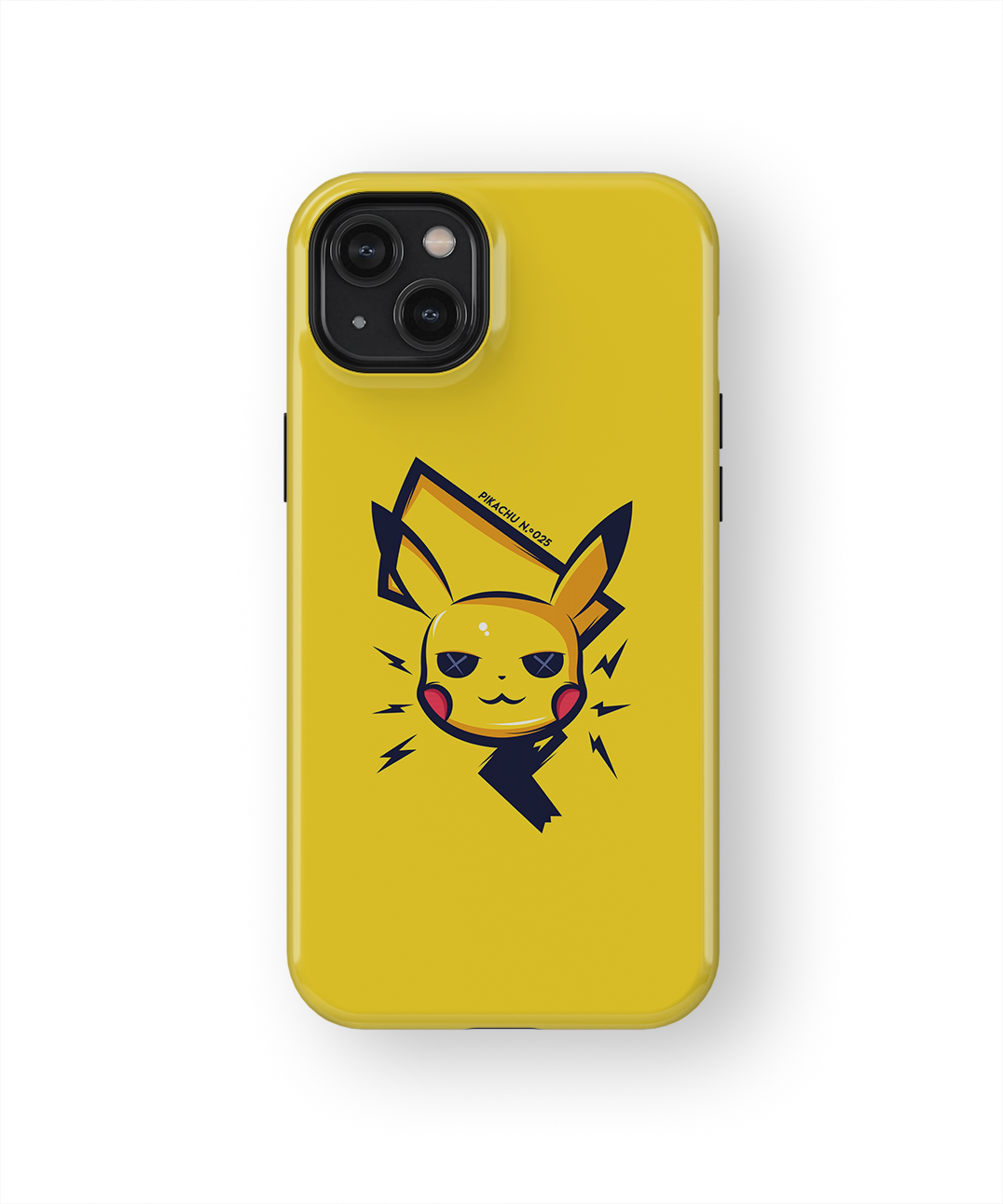 Coque iPhone – Pikachu Minimaliste & Électrique