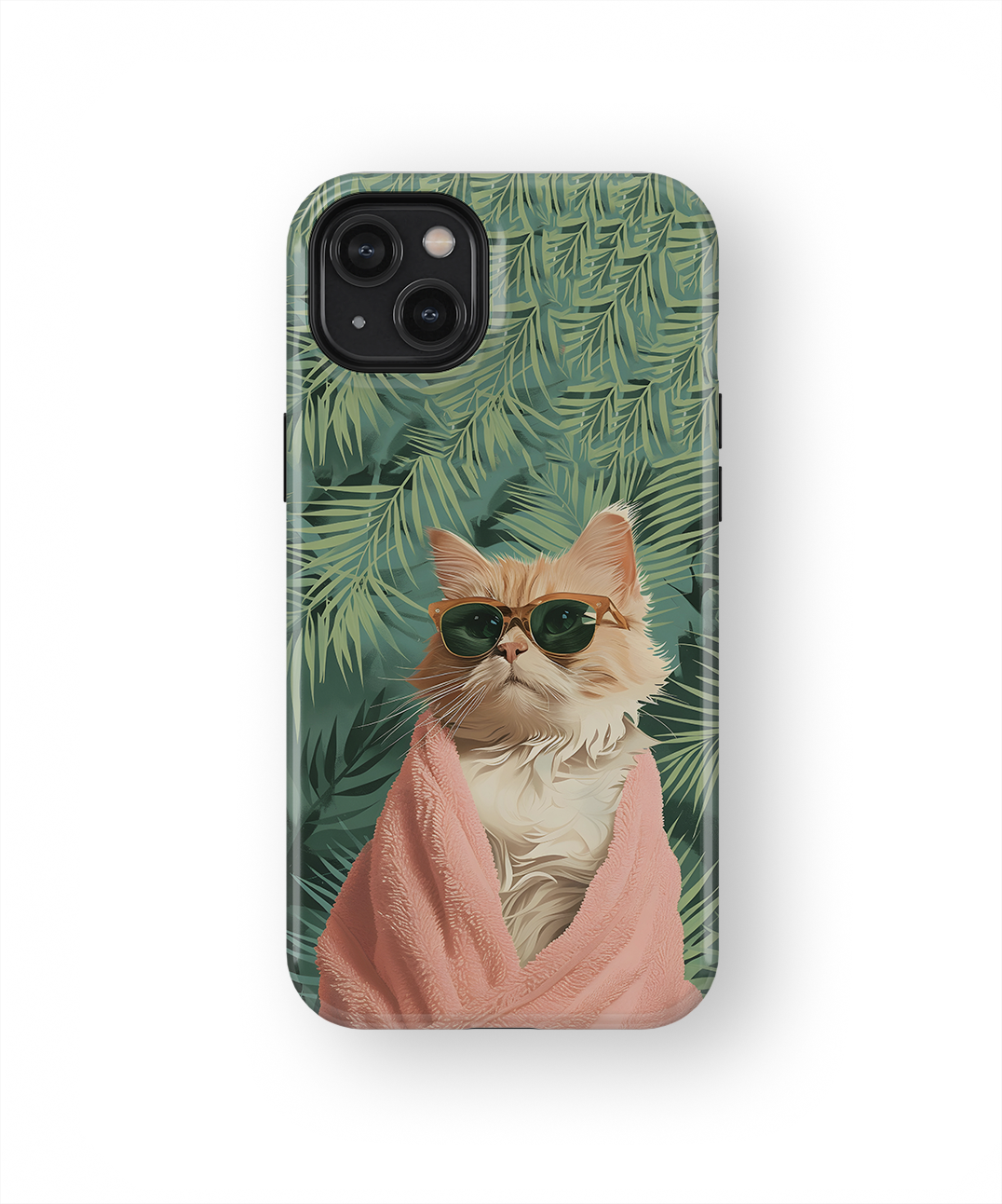 Coque iPhone – Chat Stylé Tropica