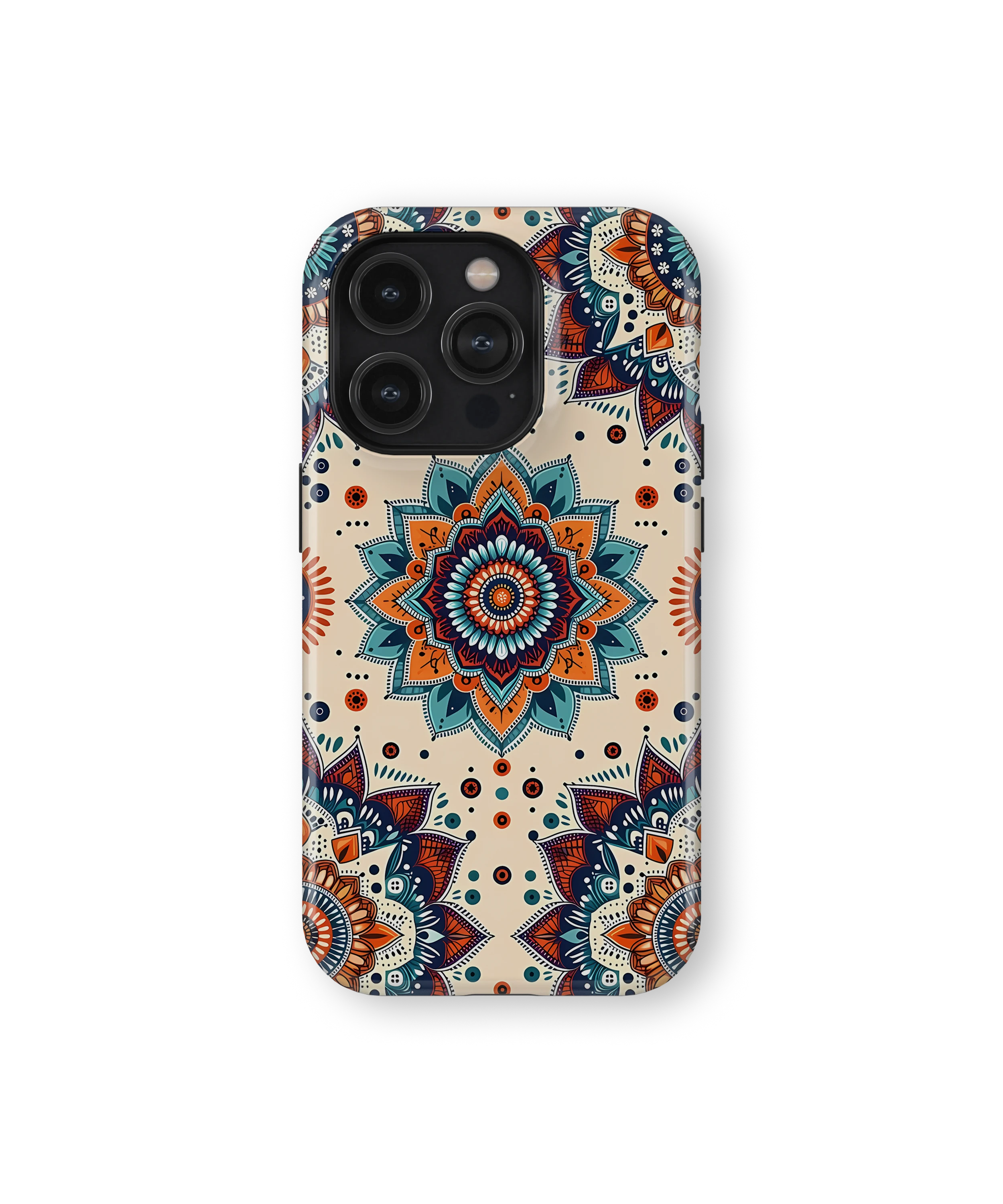 Coque iPhone – Mandala Coloré Style Bohème & Ethnique