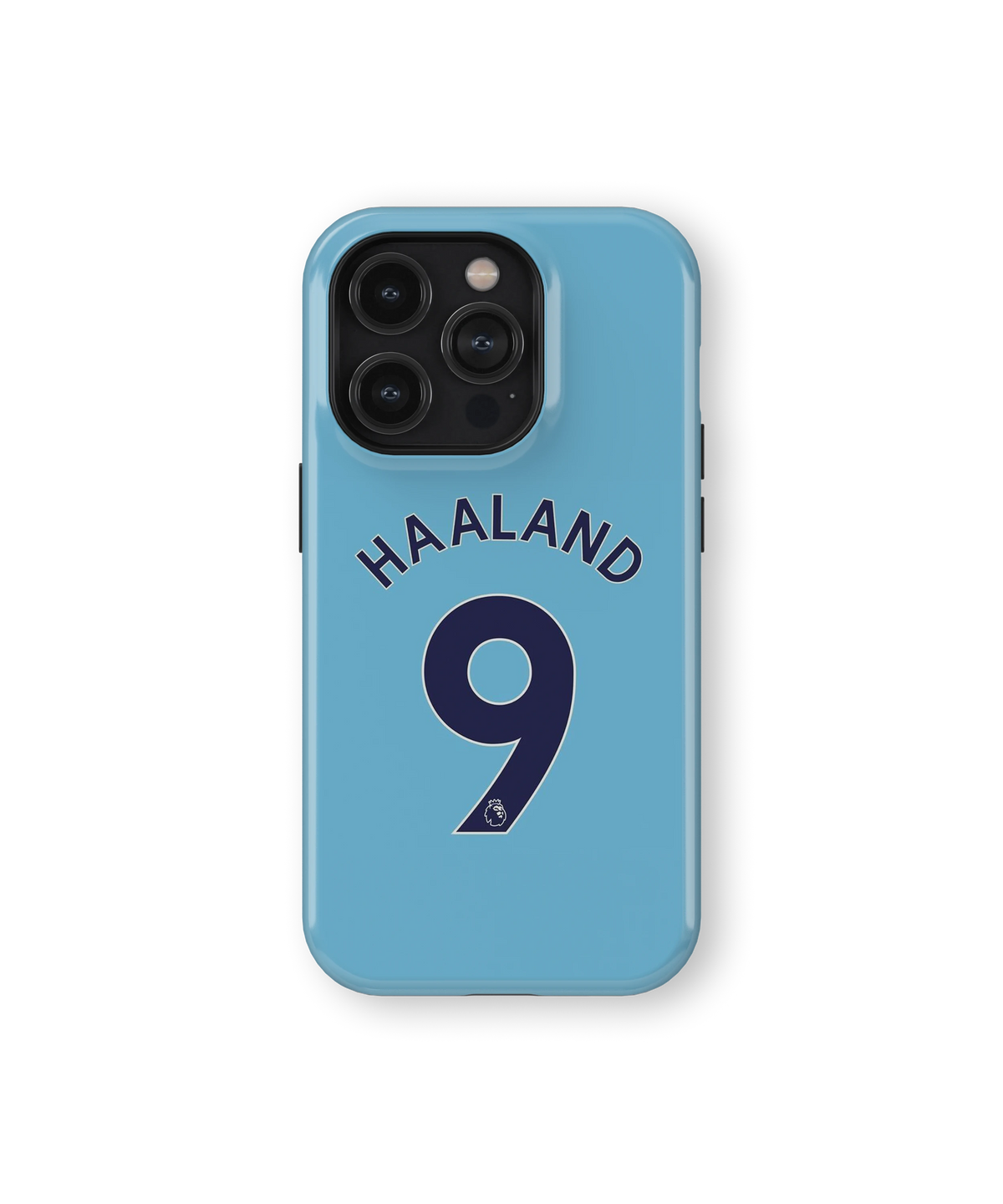 Coque iPhone Haaland – Design Bleu | Manchester City