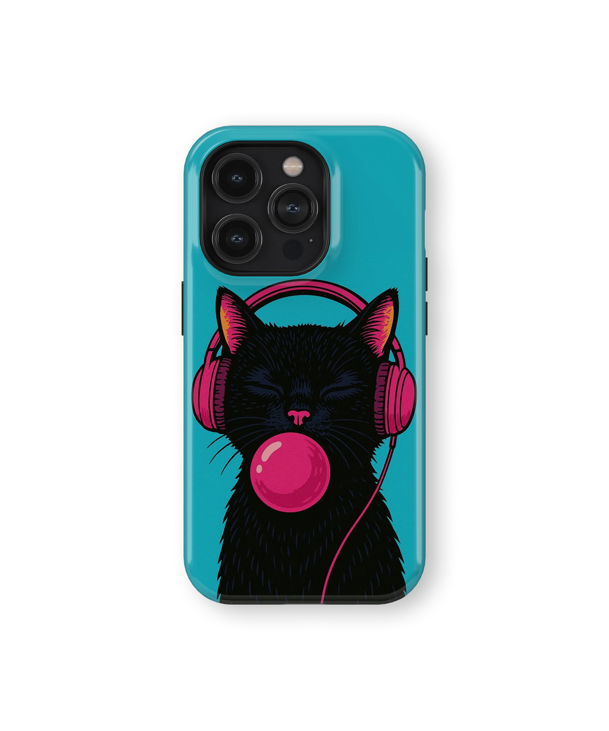 Coque iPhone – Music Cat Bubble
