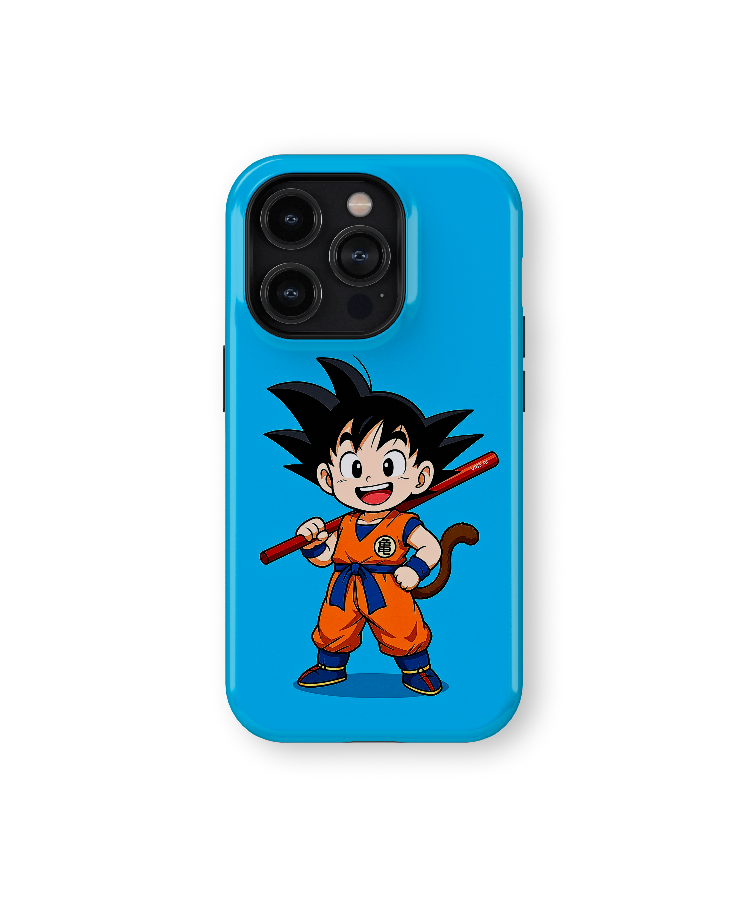 Coque iPhone Anime Goku Bleue
