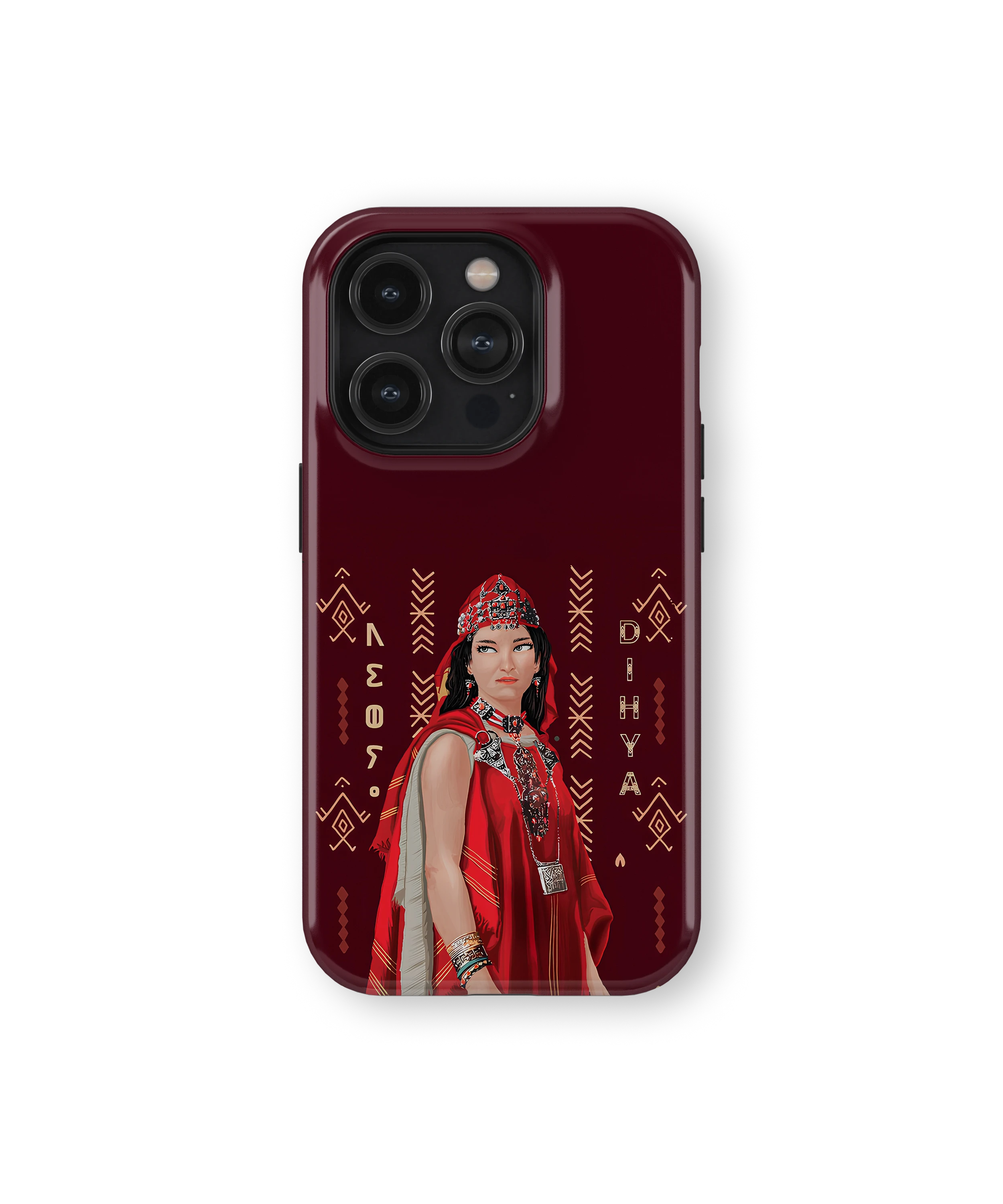 Coque iPhone – Design Amazigh Traditionnel “Dihya”