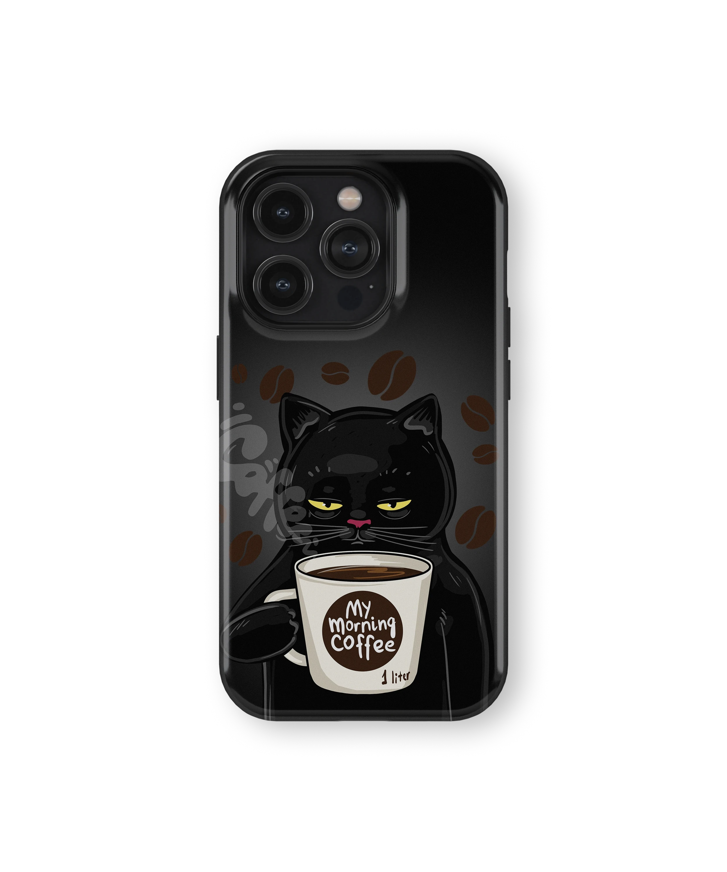 Coque iPhone Chat Café – Avant le café / Après le café