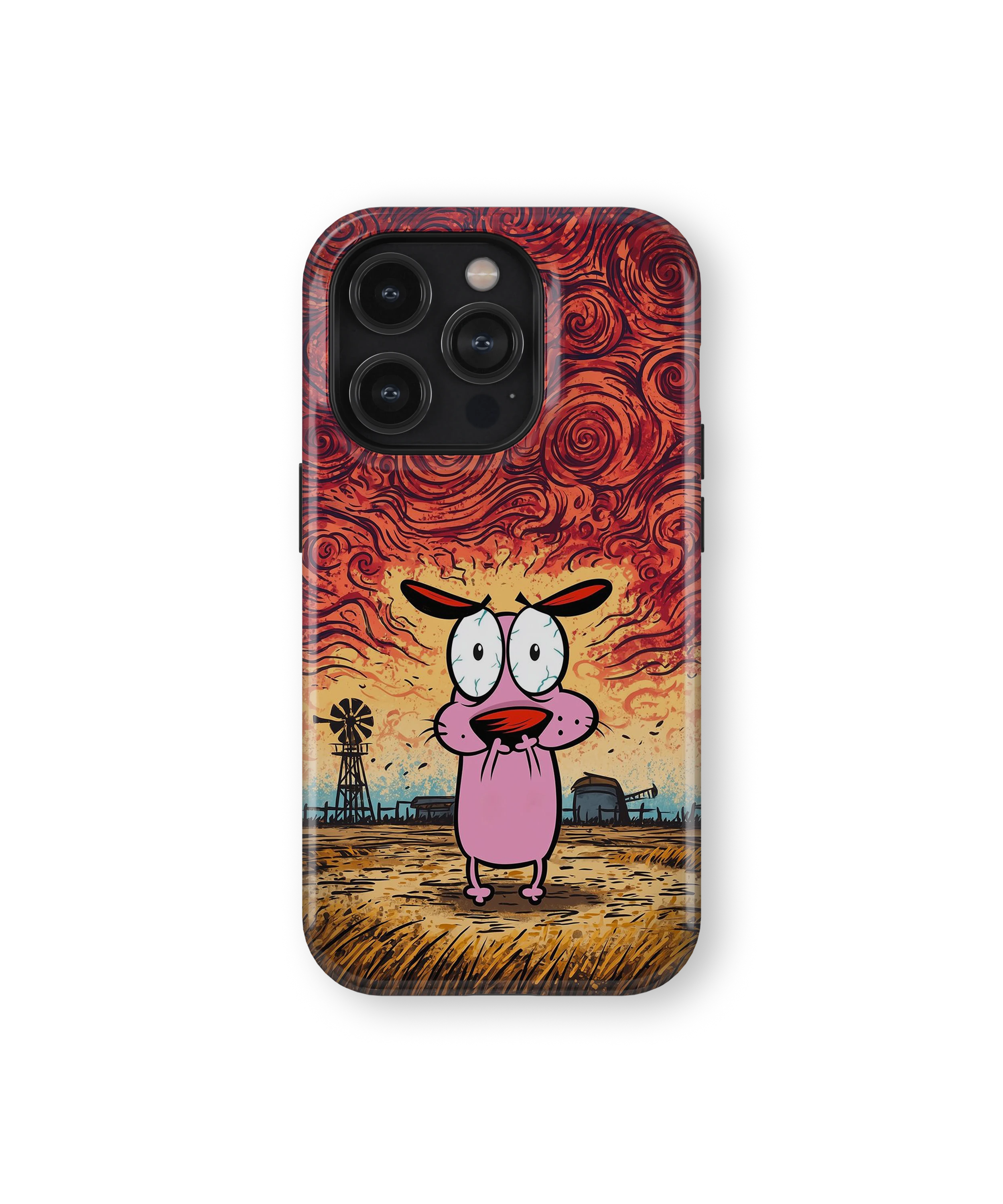 Coque iPhone – Design Courage le Chien