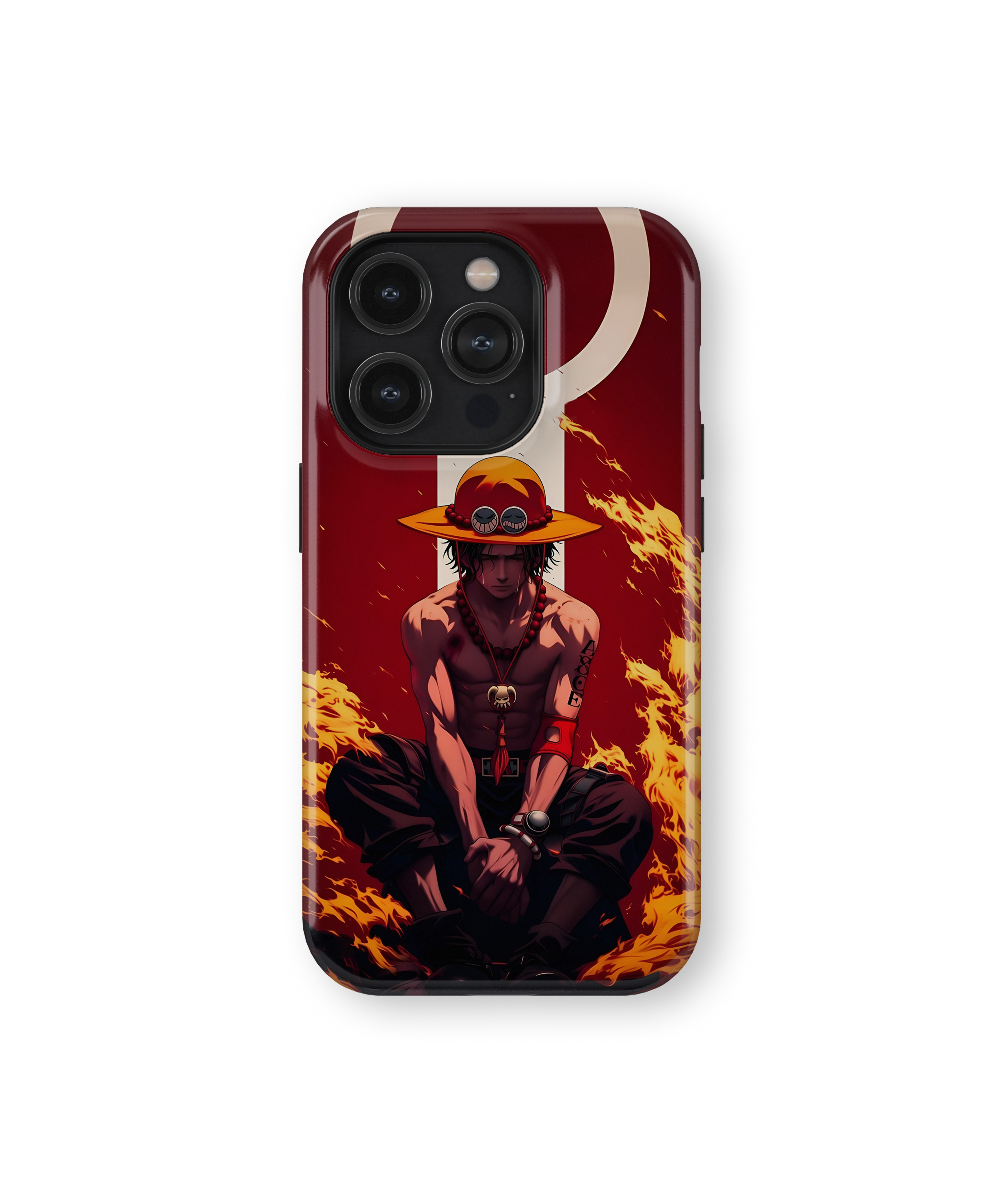 Coque iPhone Portgas D. Ace – Design Flamme Rouge | One Piece