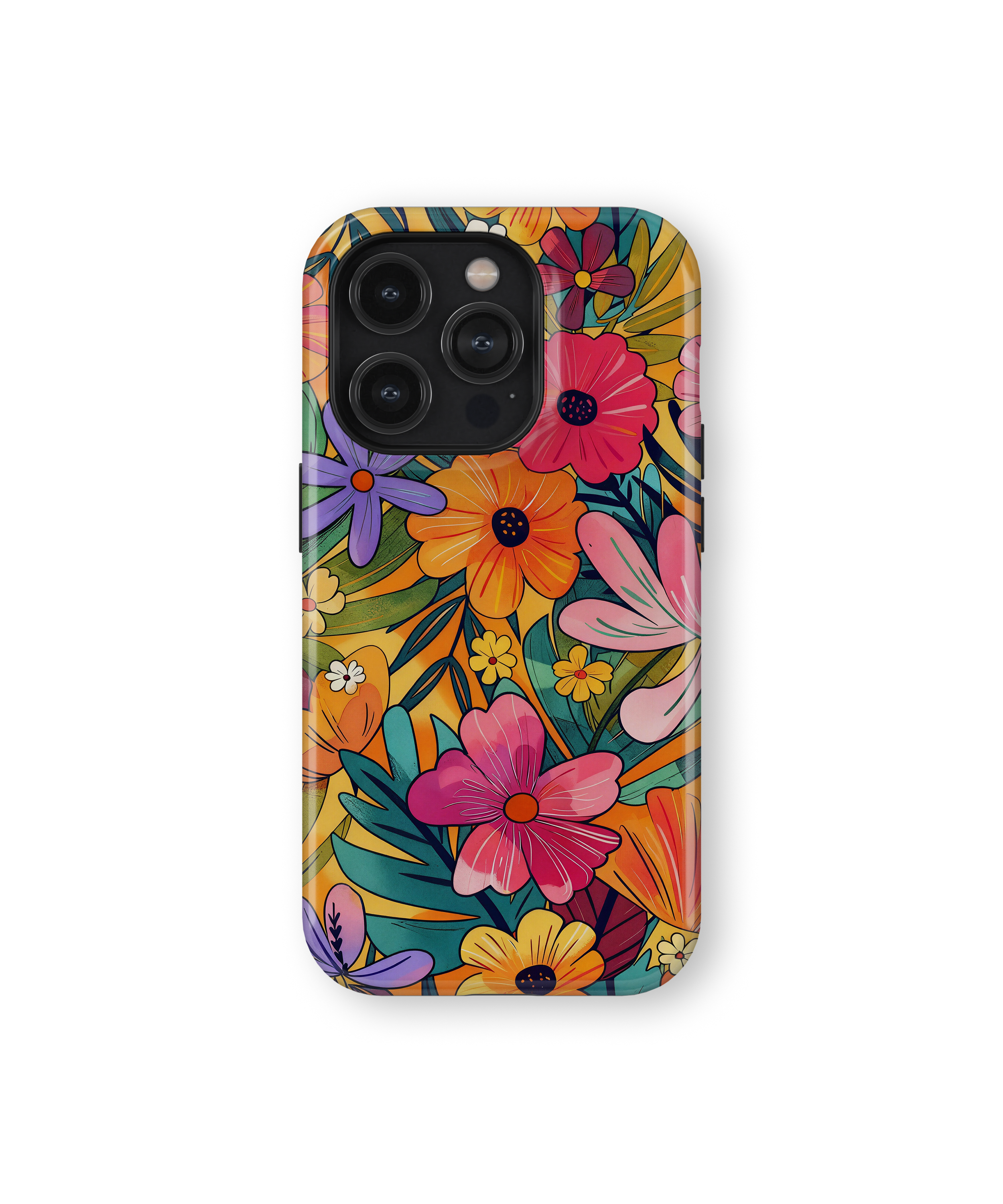 Coque iPhone – Design Floral Coloré