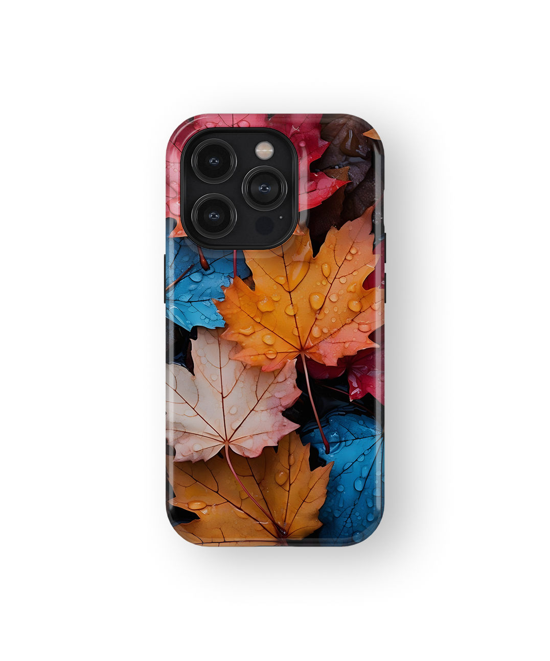 Coque iPhone – Design Feuilles Automne Colorées