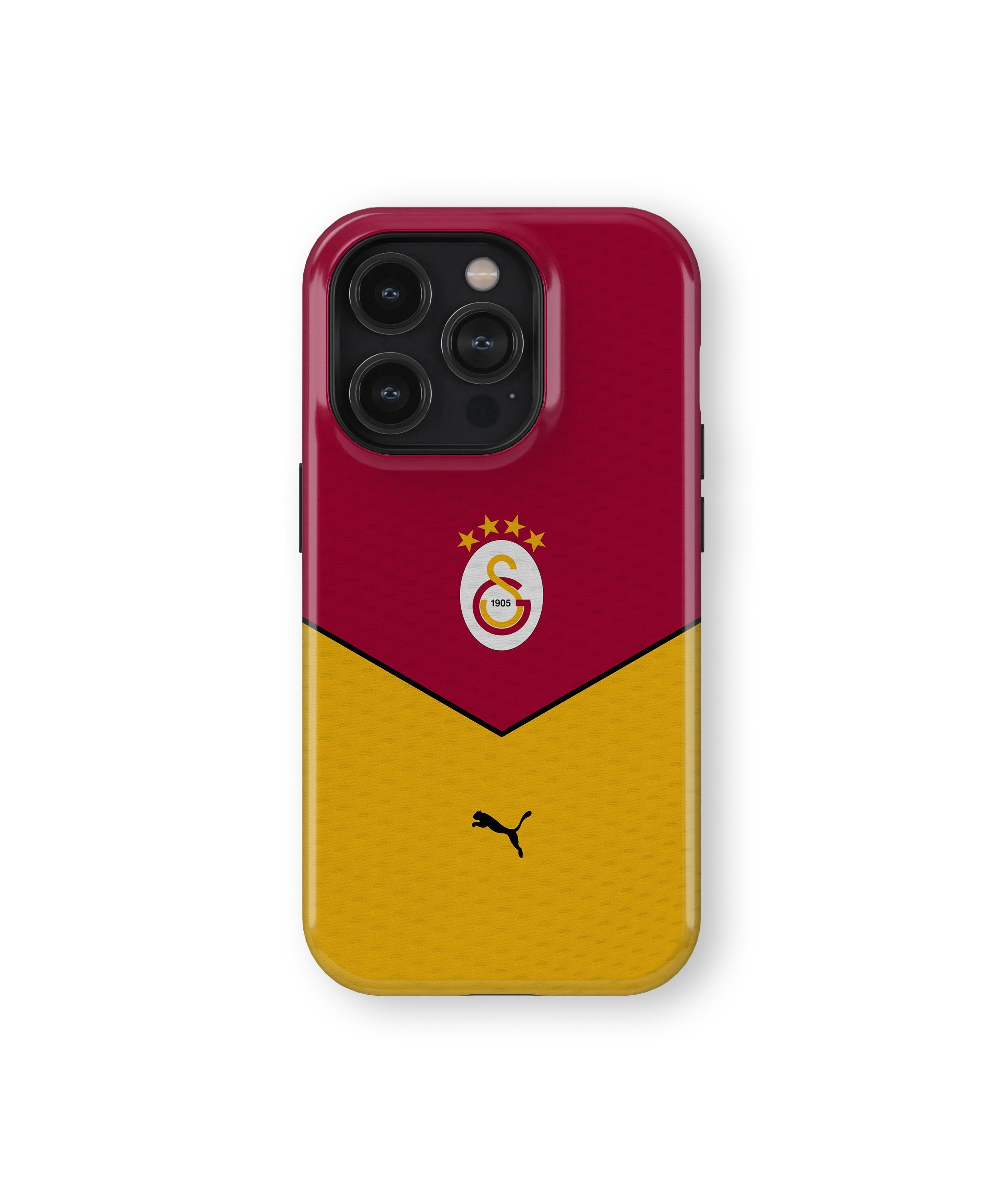 Coque iPhone – Style Maillot Galatasaray Rouge & Jaune