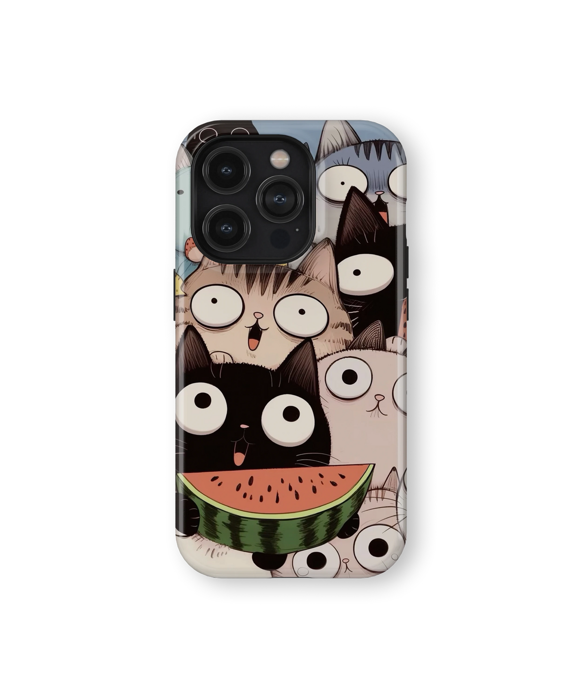 Coque iPhone Crazy Cats – Watermelon