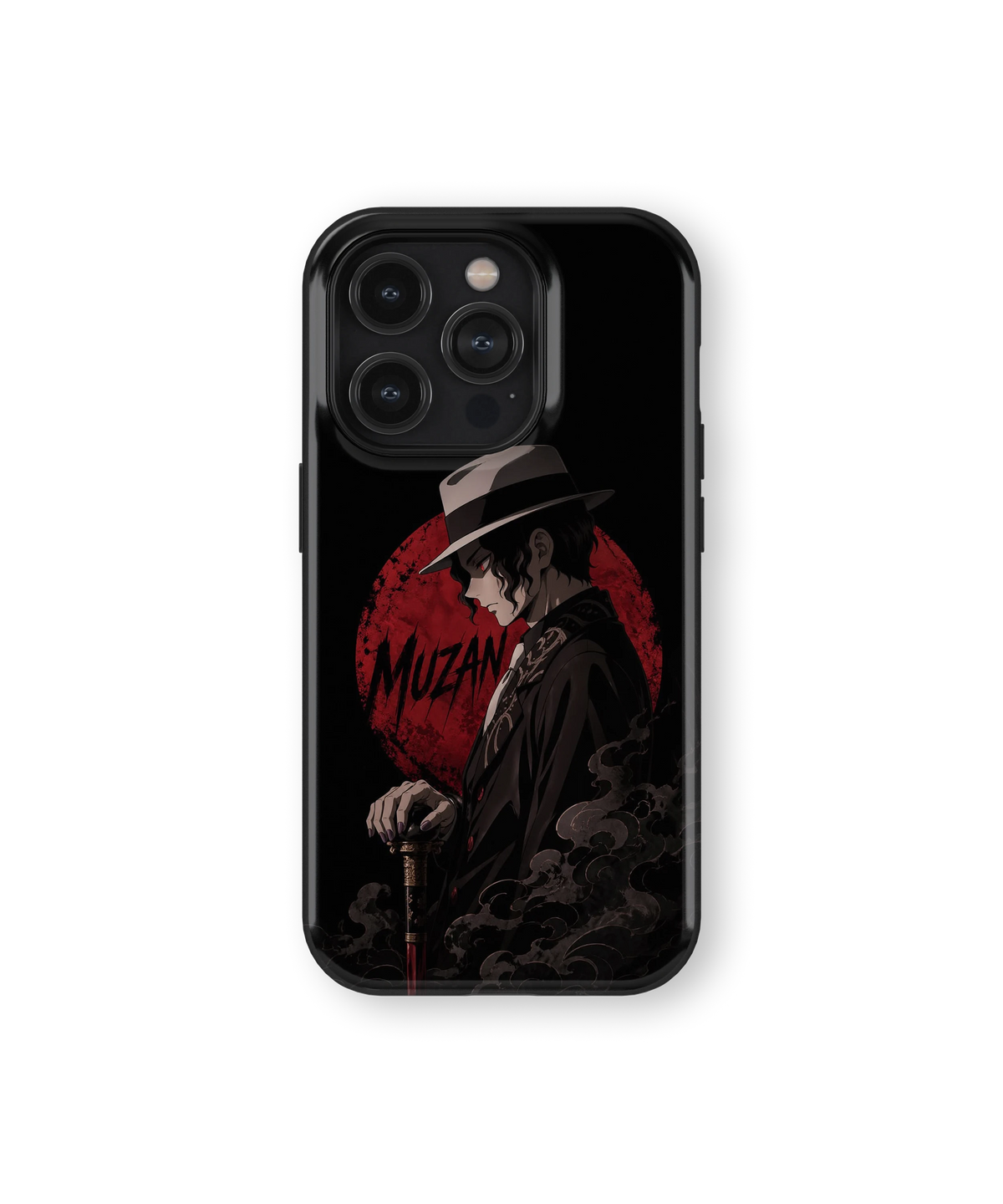 Coque iPhone – Muzan Kibutsuji Red Moon | Demon Slayer