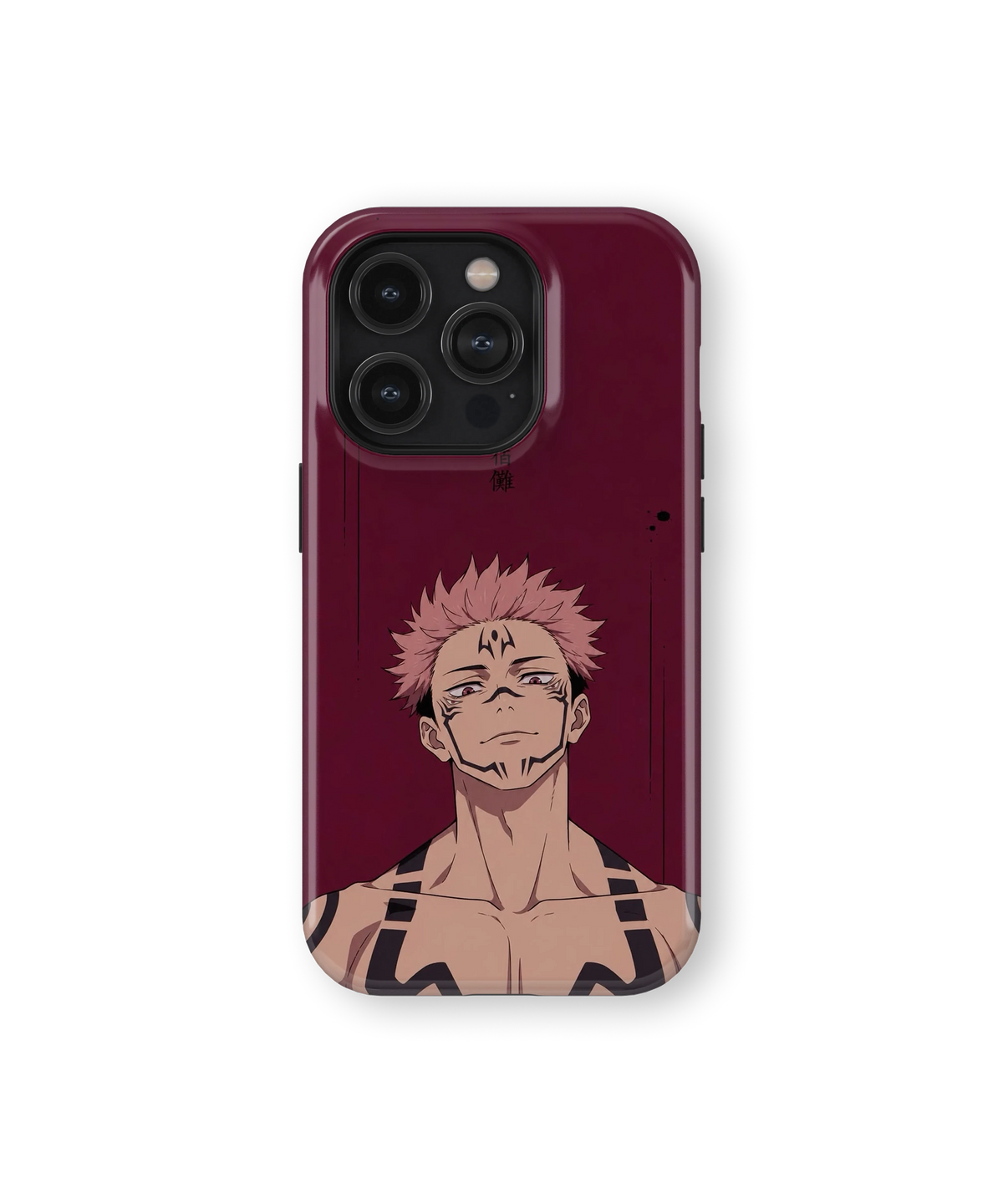 Coque iPhone Sukuna – Jujutsu Kaisen Dark Red