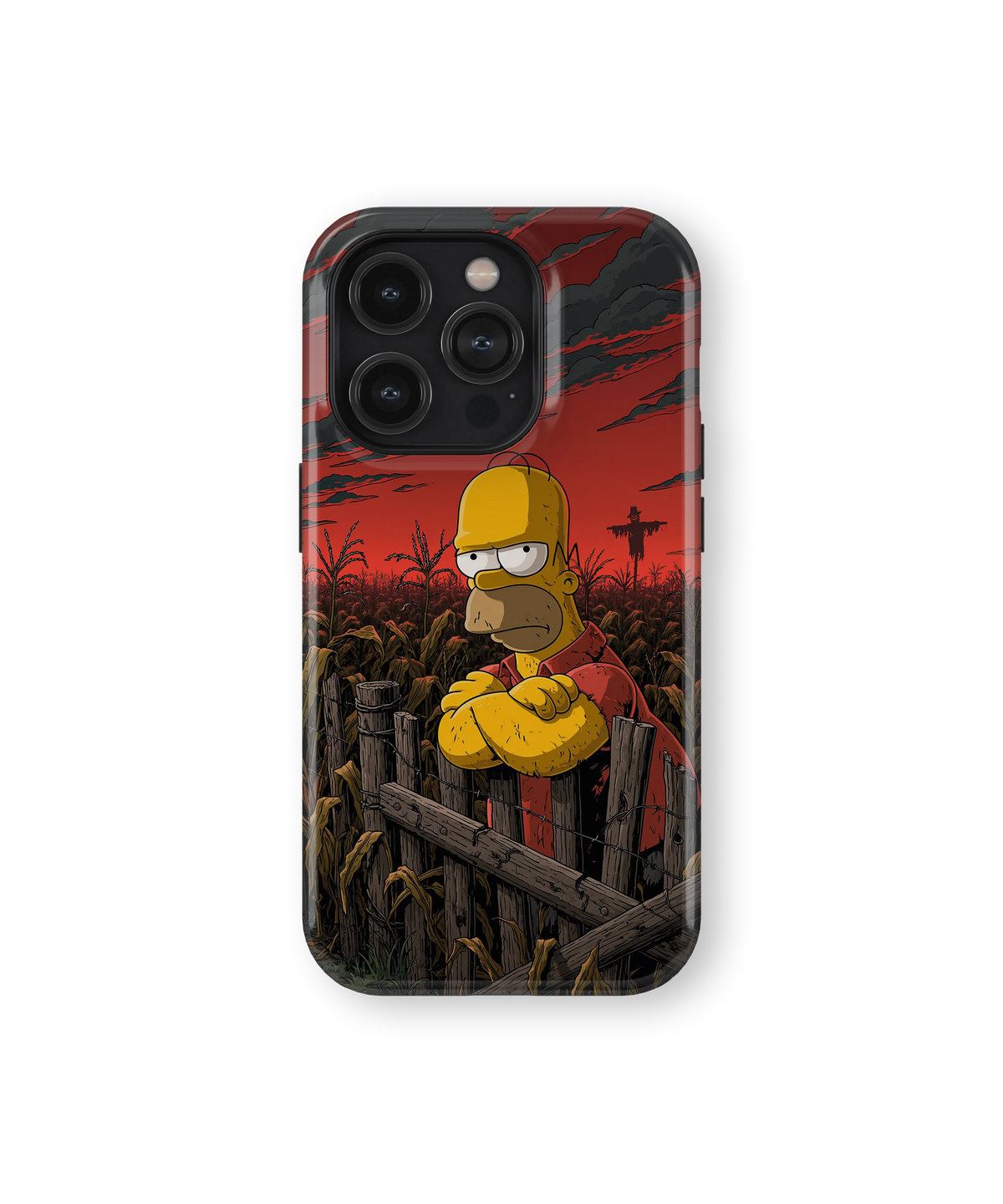Coque iPhone Homer Simpson – Design Dark Red | Les Simpson