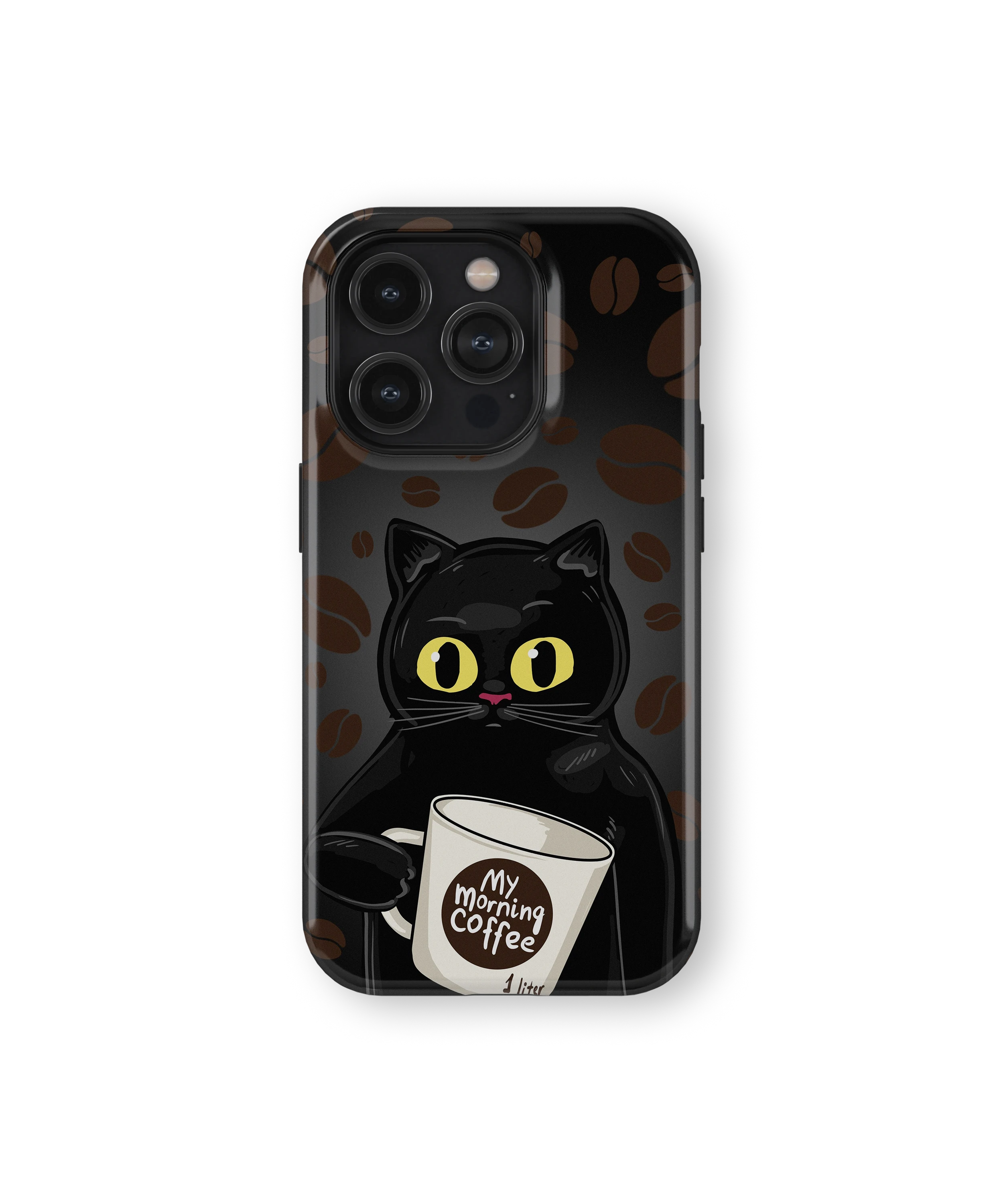 Coque iPhone Chat Café – Avant le café / Après le café