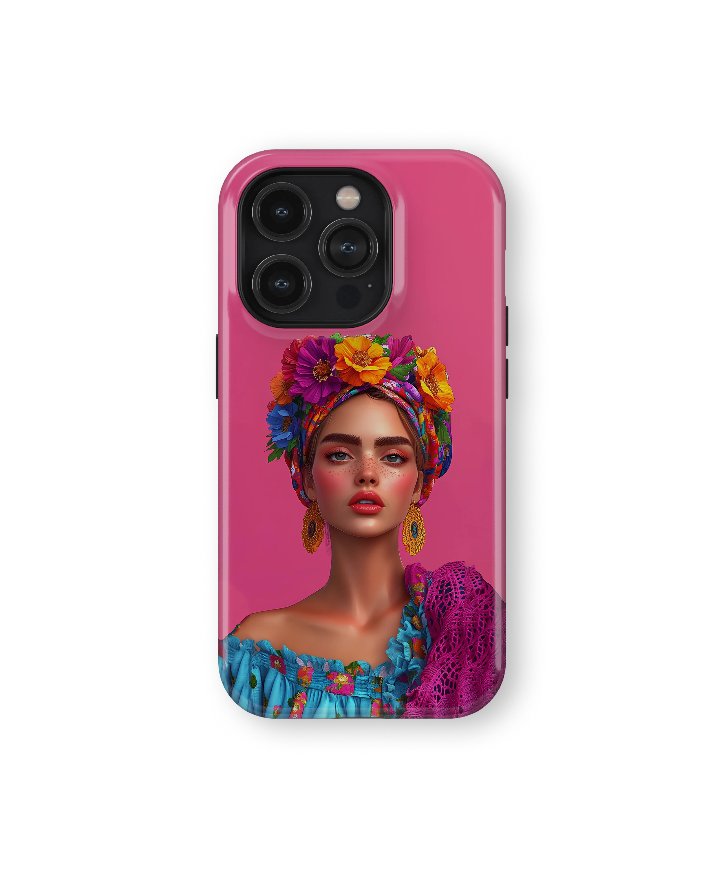 Coque iPhone – Design Femme Fleurie Colorée