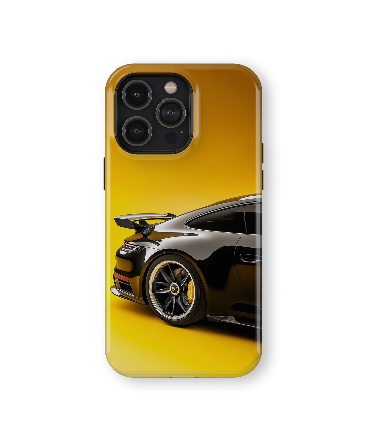 Coque iPhone – Porsche 911 Black & Yellow