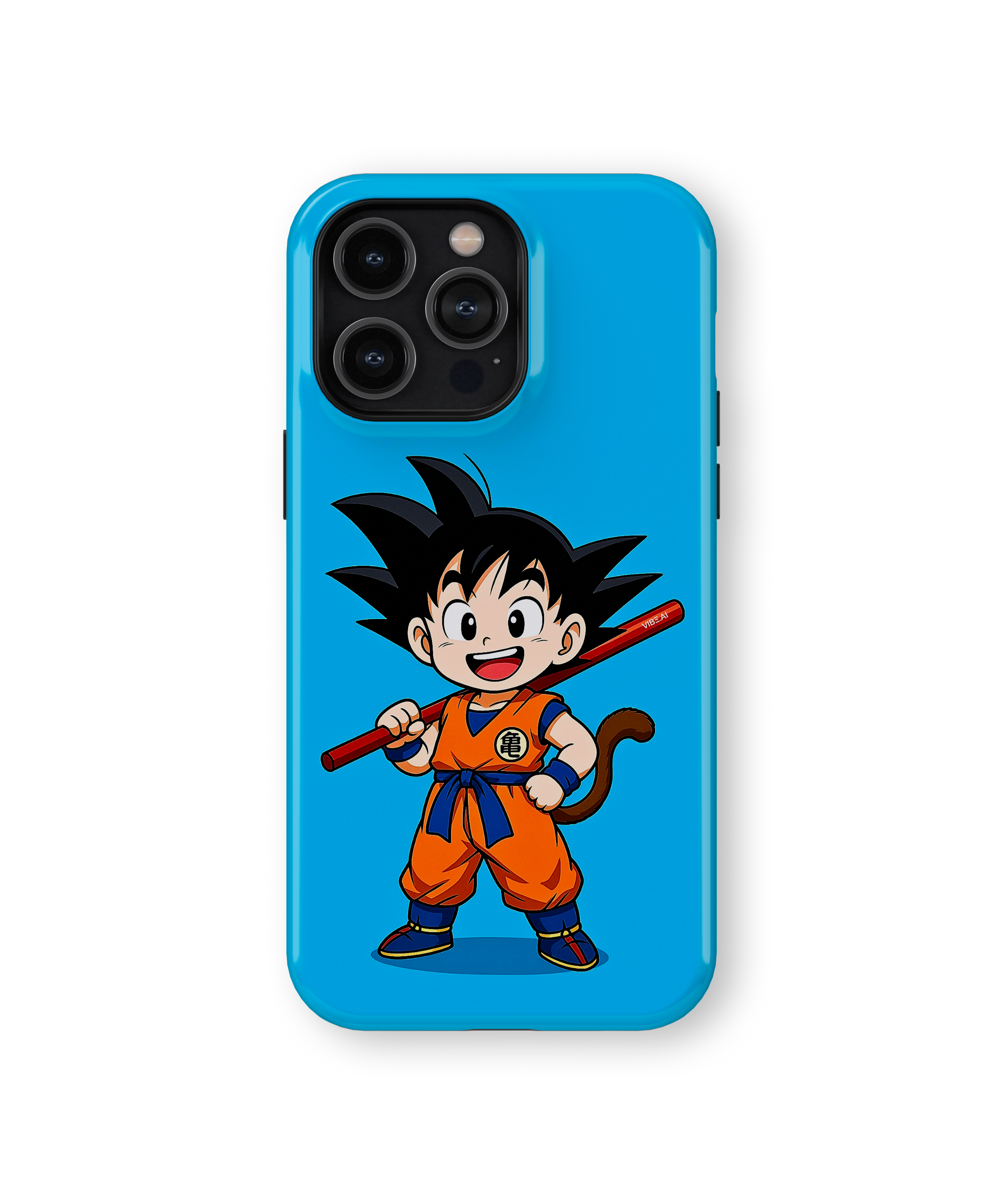 Coque iPhone Anime Goku Bleue