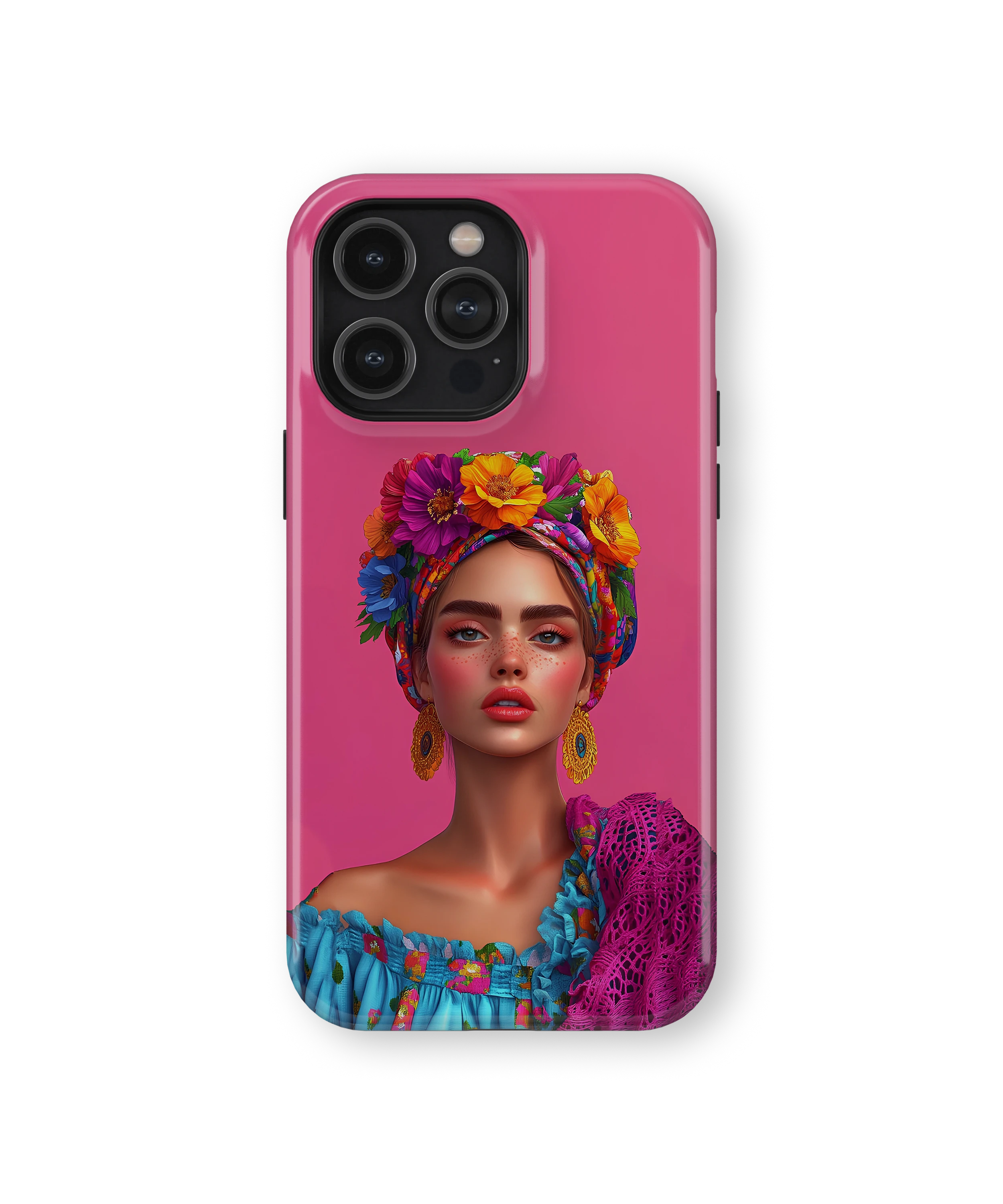 Coque iPhone – Design Femme Fleurie Colorée