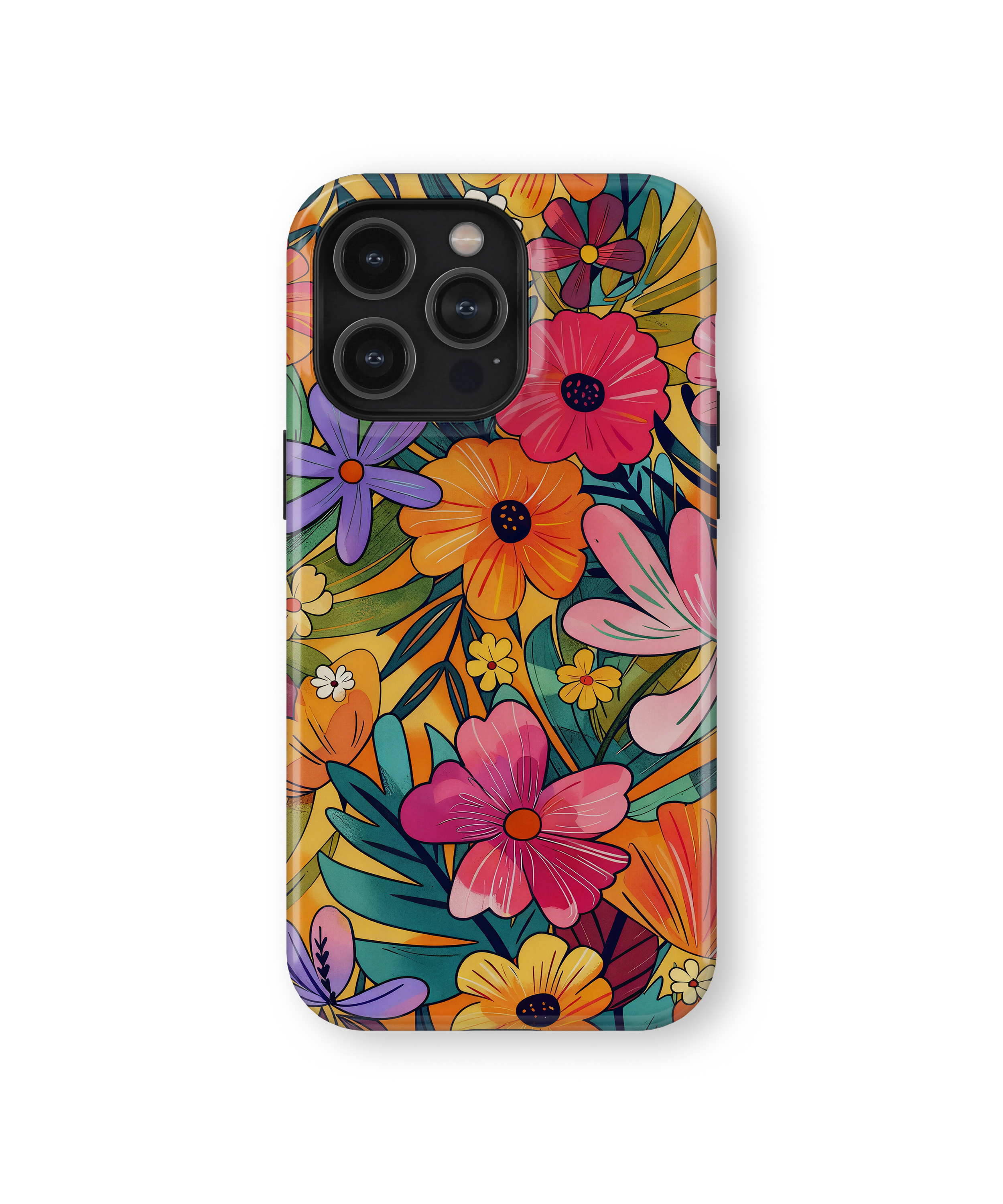 Coque iPhone – Design Floral Coloré
