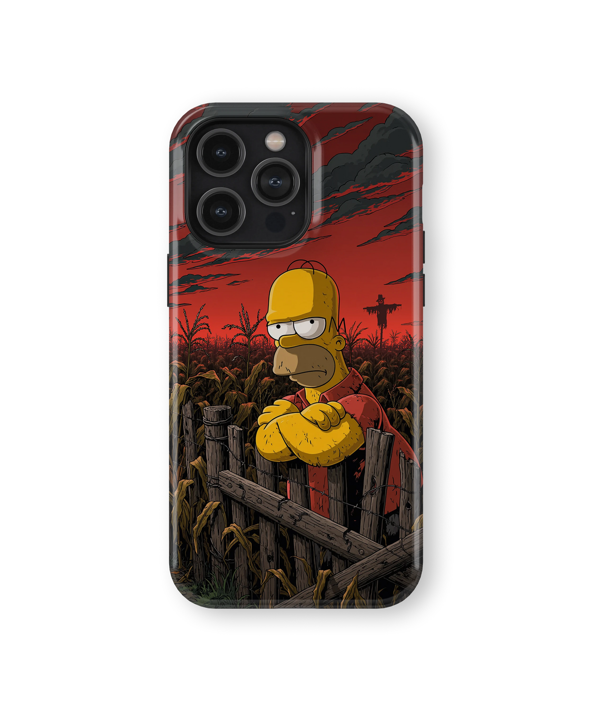 Coque iPhone Homer Simpson – Design Dark Red | Les Simpson