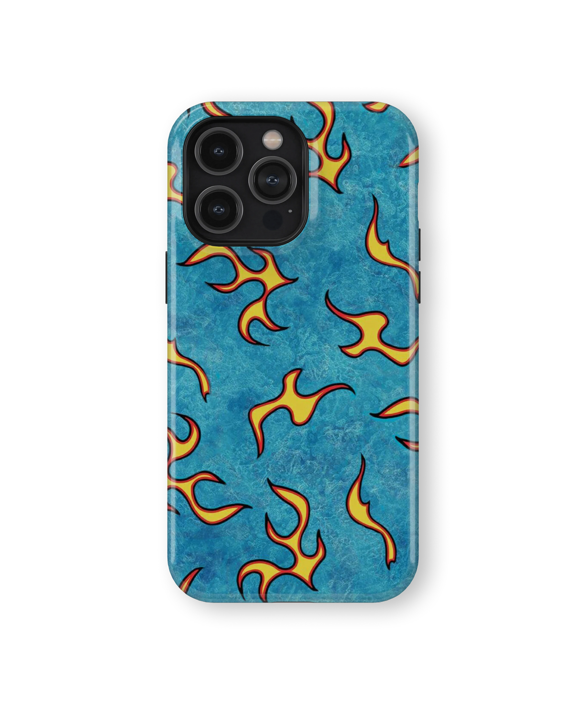 Coque iPhone – Blue Fire