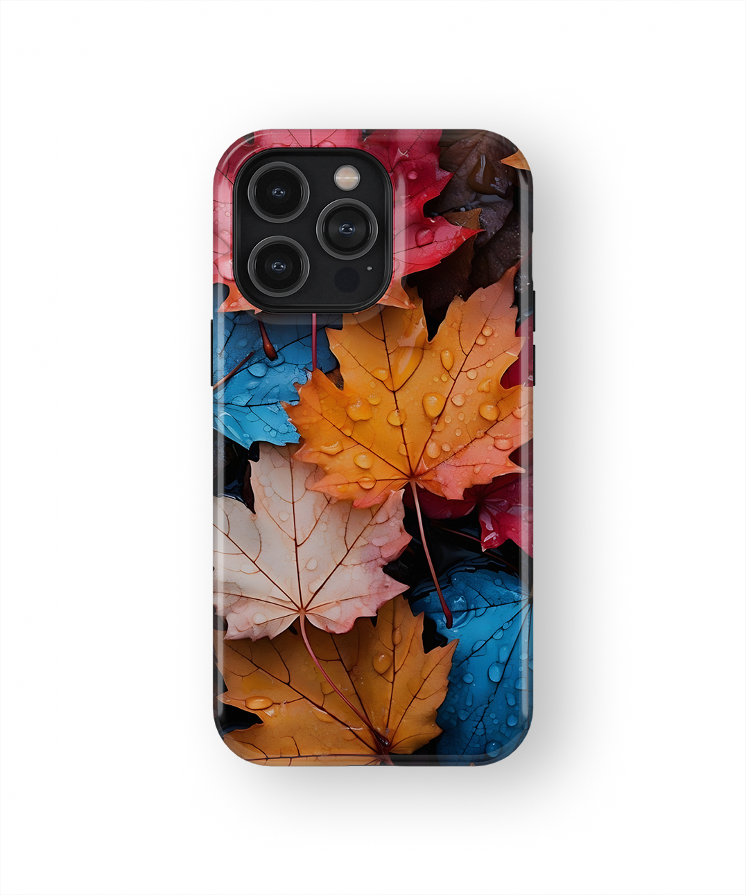 Coque iPhone – Design Feuilles Automne Colorées