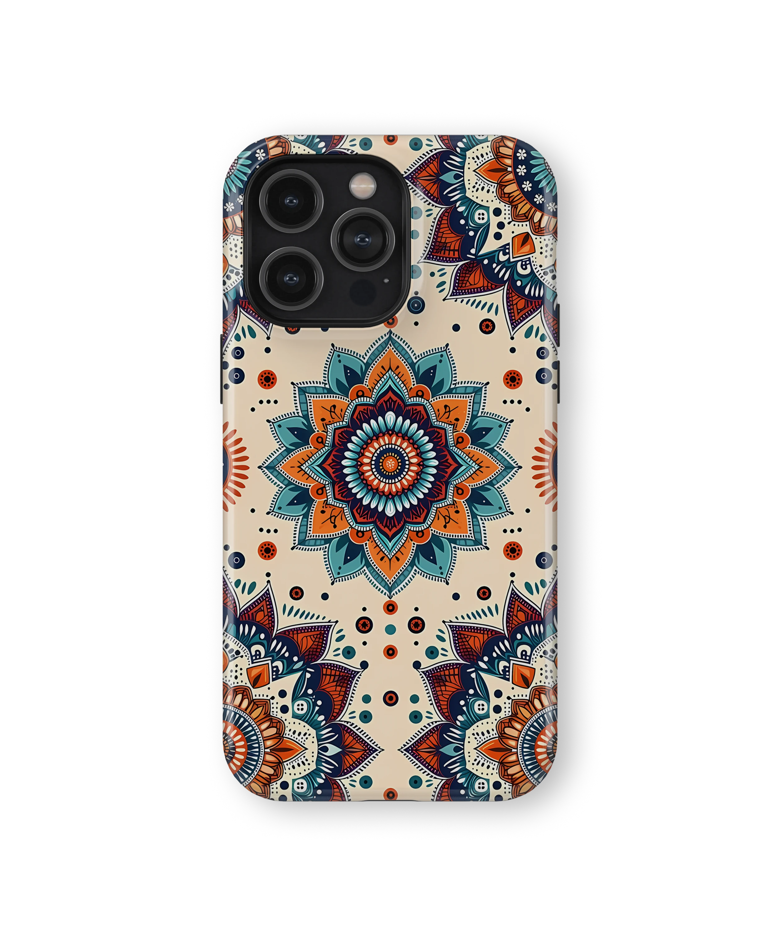 Coque iPhone – Mandala Coloré Style Bohème & Ethnique