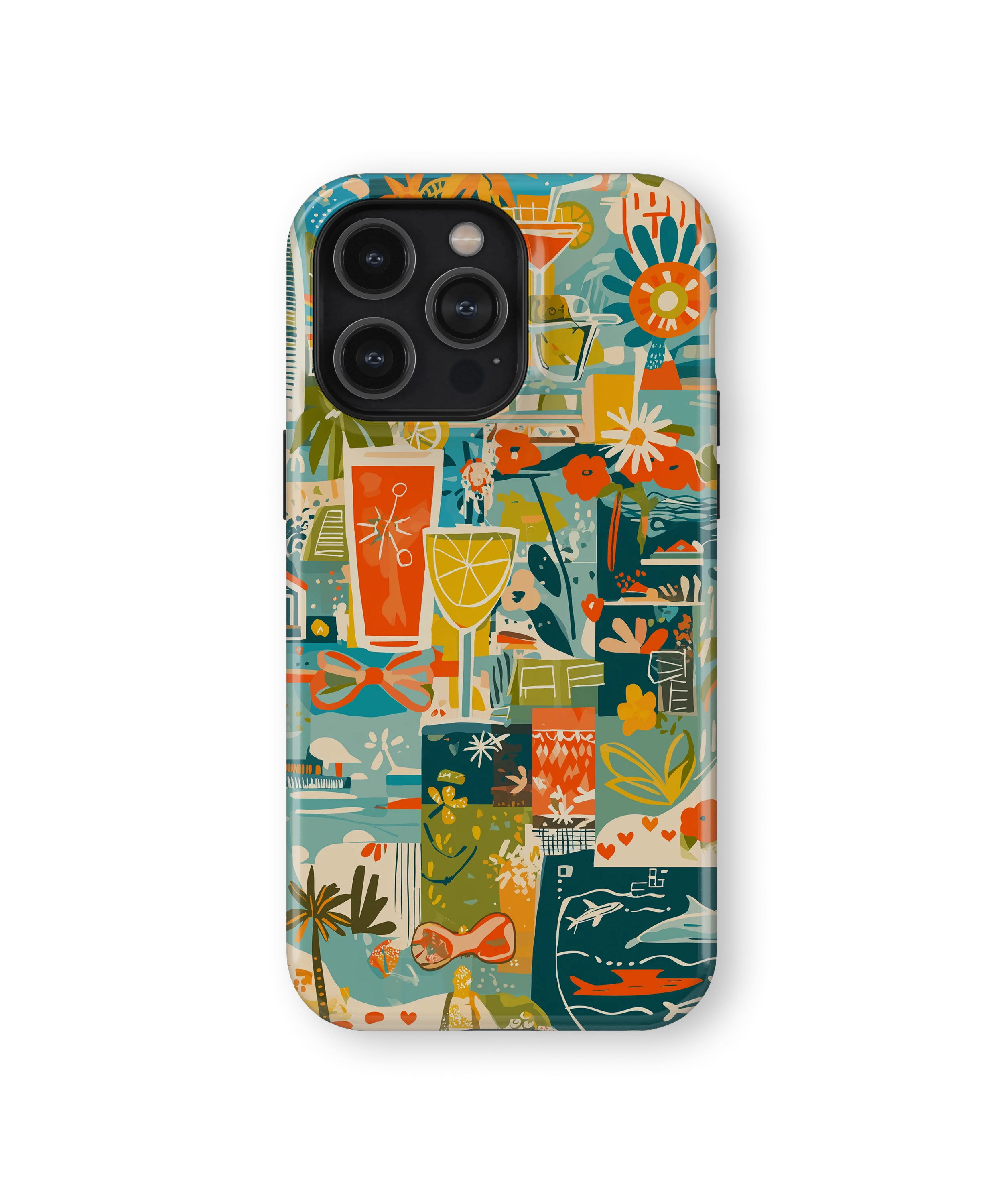 Coque iPhone – Design Summer Coloré & Lifestyle Tropical