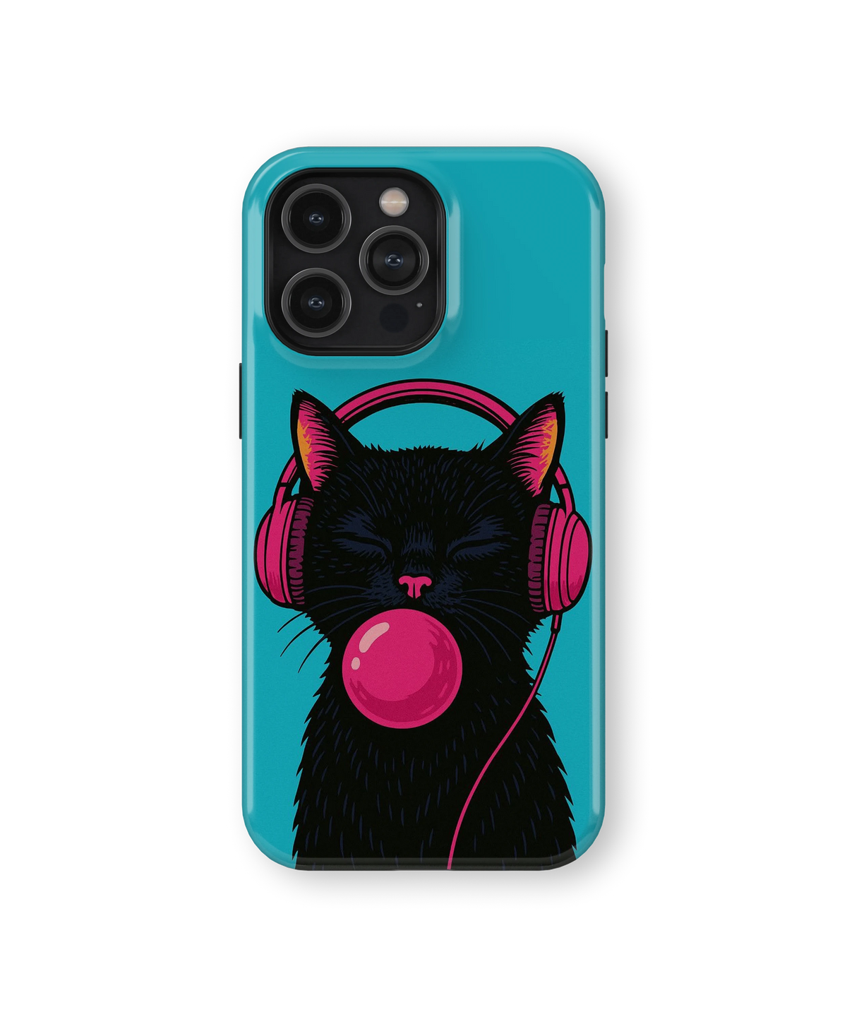 Coque iPhone – Music Cat Bubble