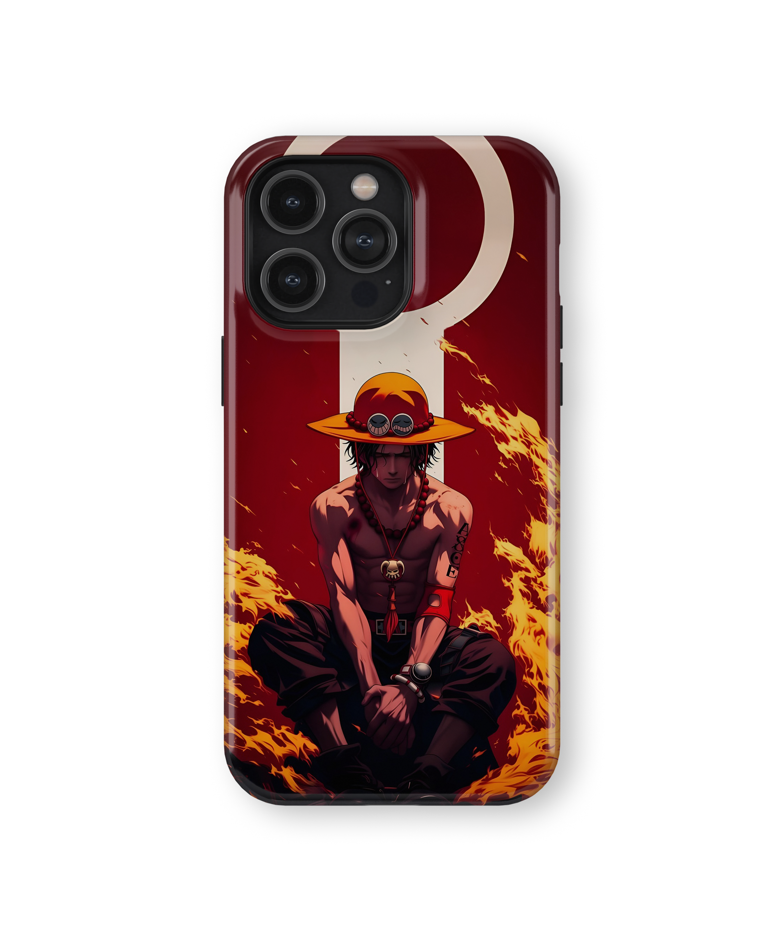 Coque iPhone Portgas D. Ace – Design Flamme Rouge | One Piece