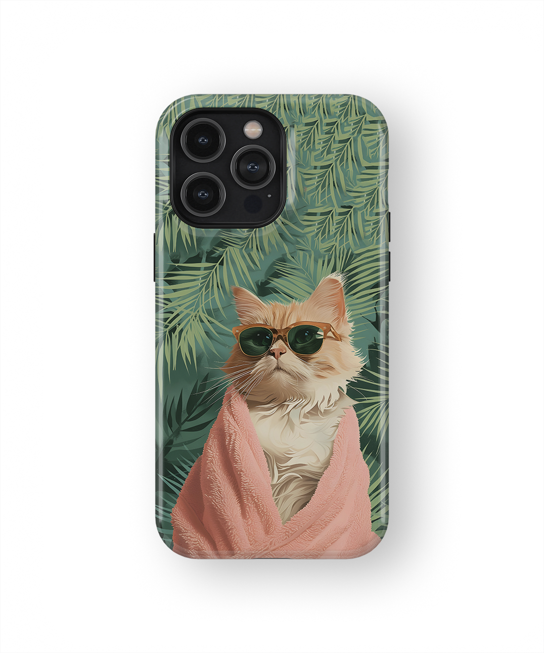 Coque iPhone – Chat Stylé Tropica