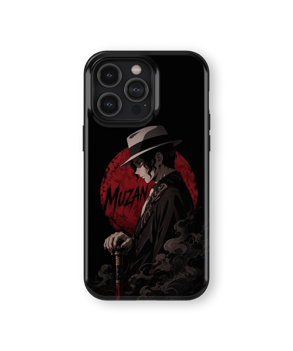 Coque iPhone – Muzan Kibutsuji Red Moon | Demon Slayer