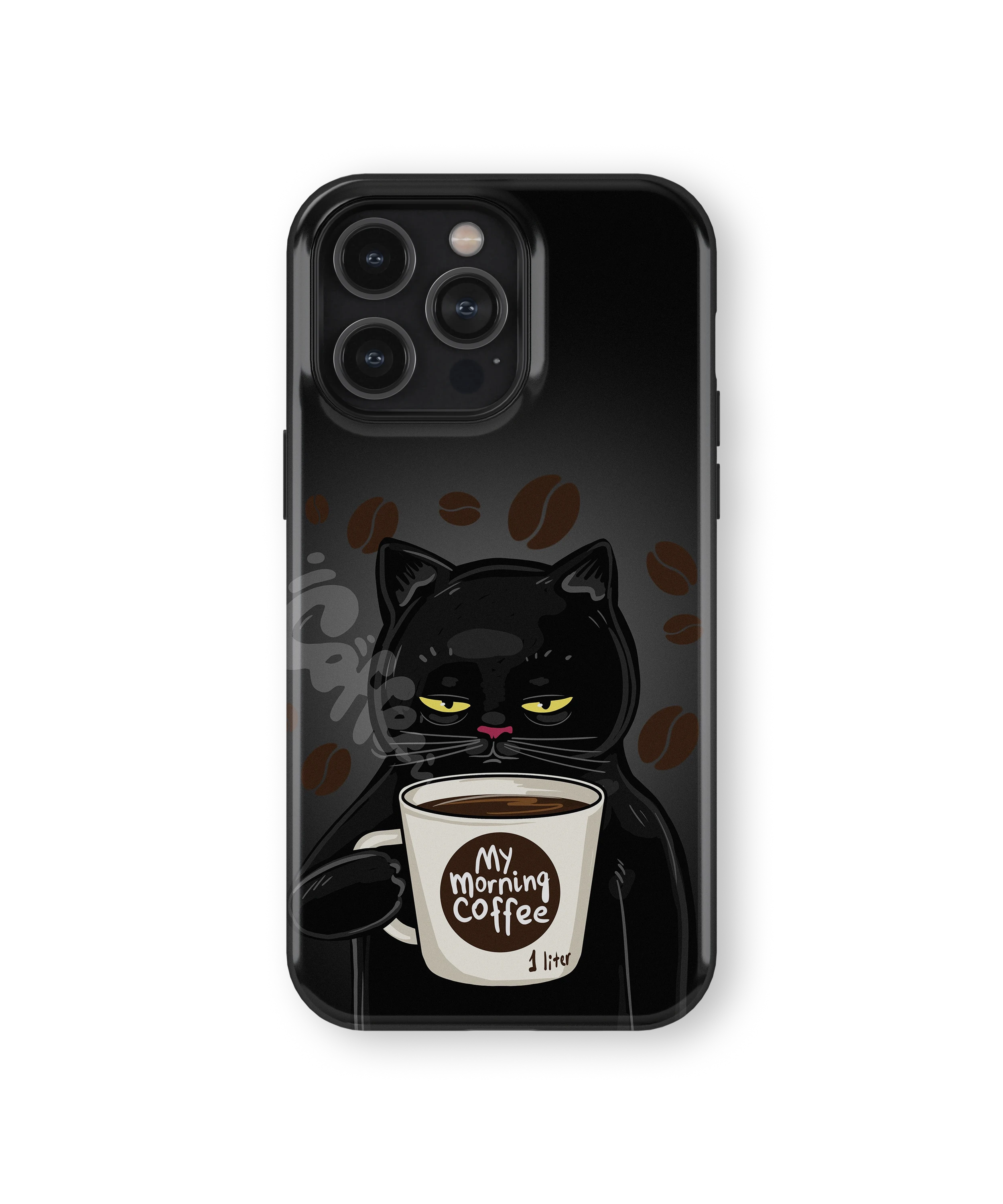 Coque iPhone Chat Café – Avant le café / Après le café