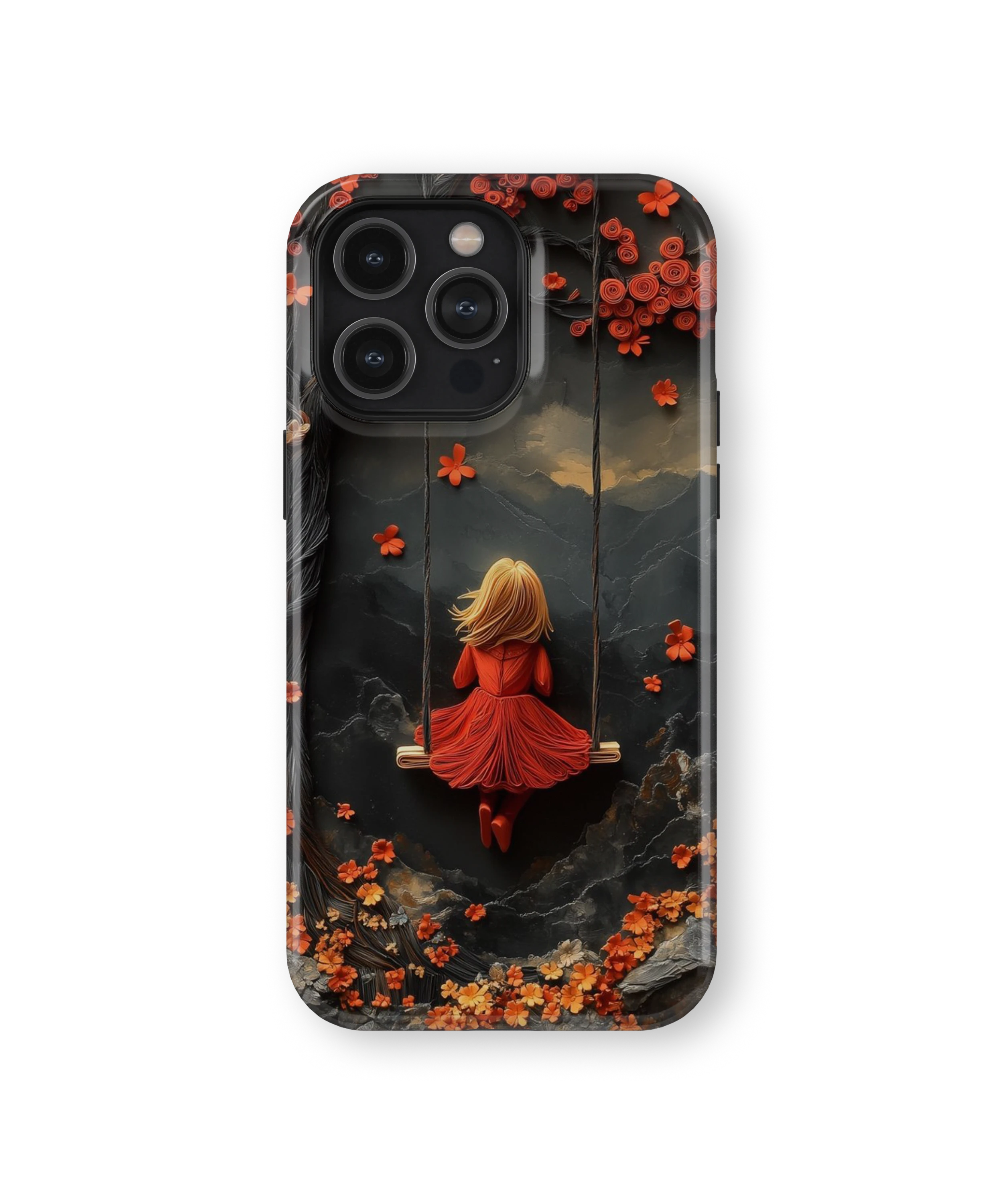 Coque iPhone – Design Fille sur Balançoire Poétique