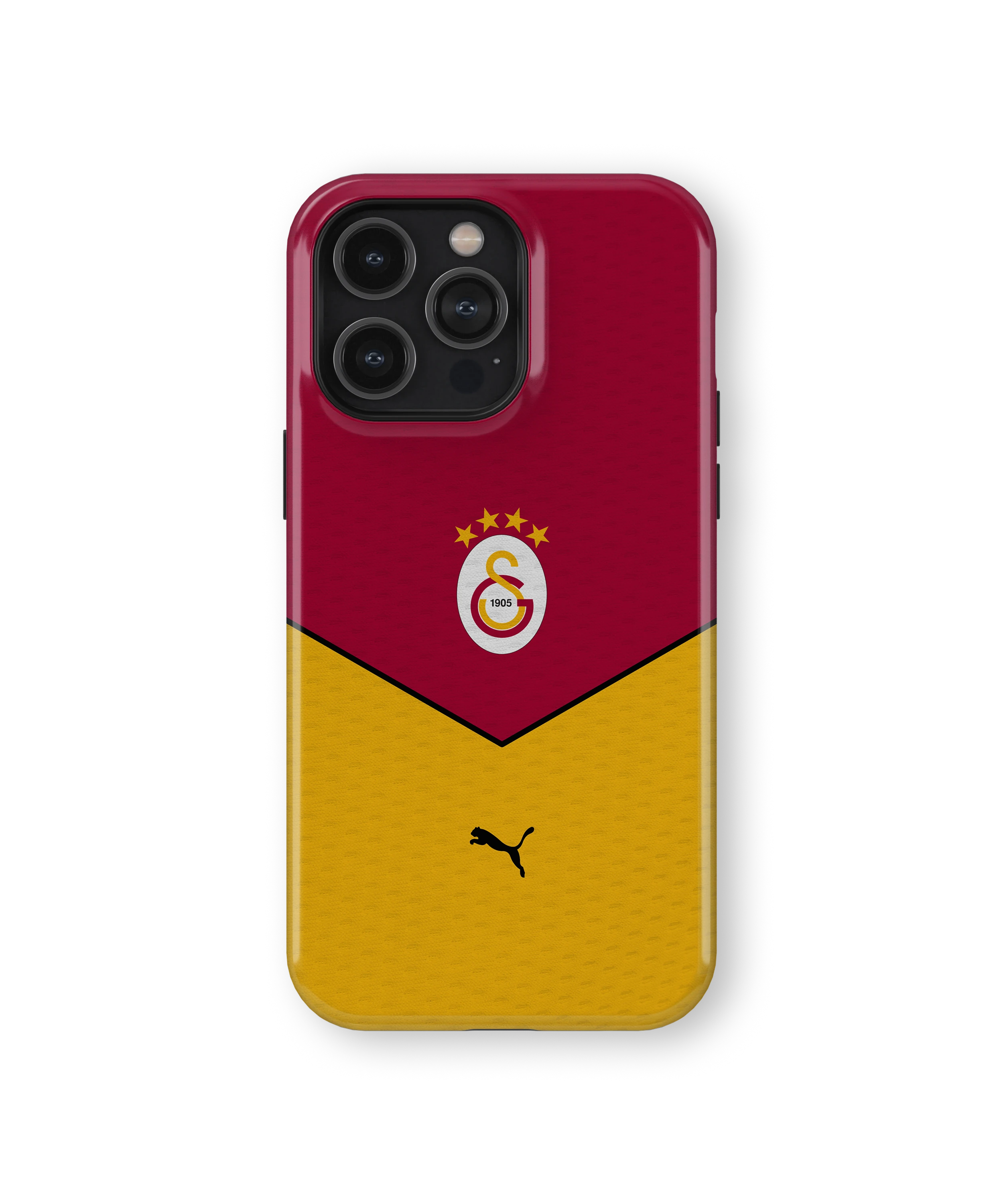 Coque iPhone – Style Maillot Galatasaray Rouge & Jaune