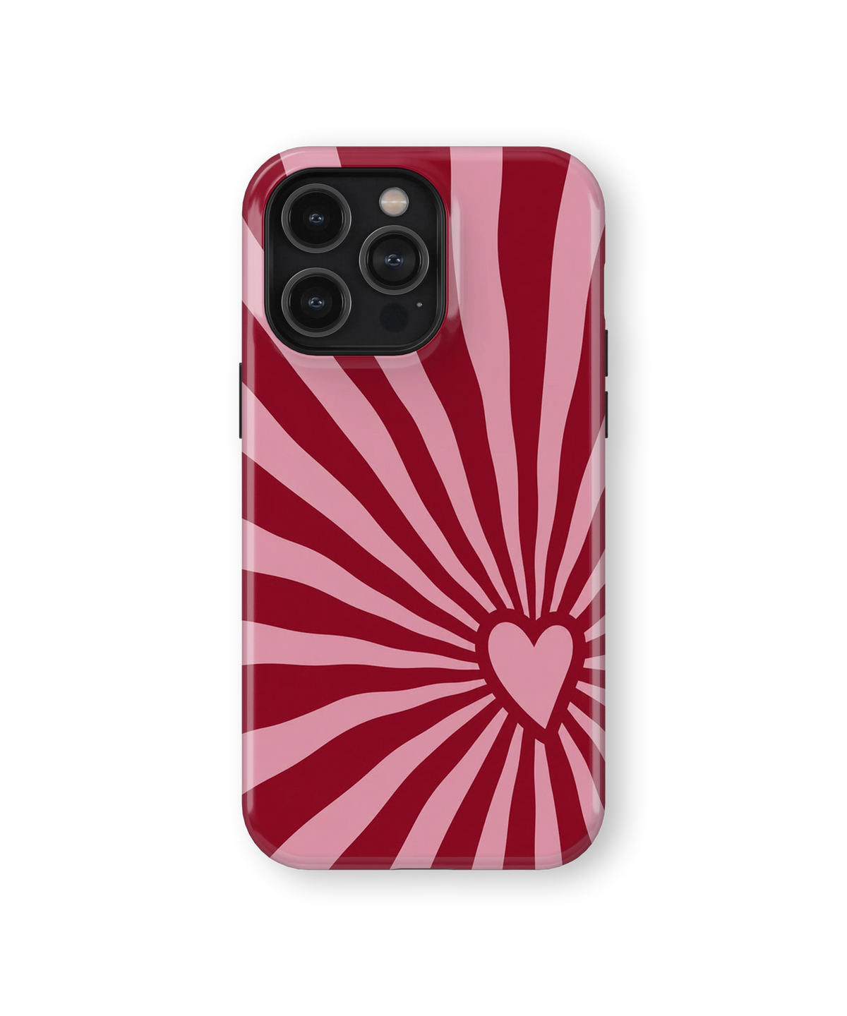 Coque iPhone – Design Cœur Pop Rose