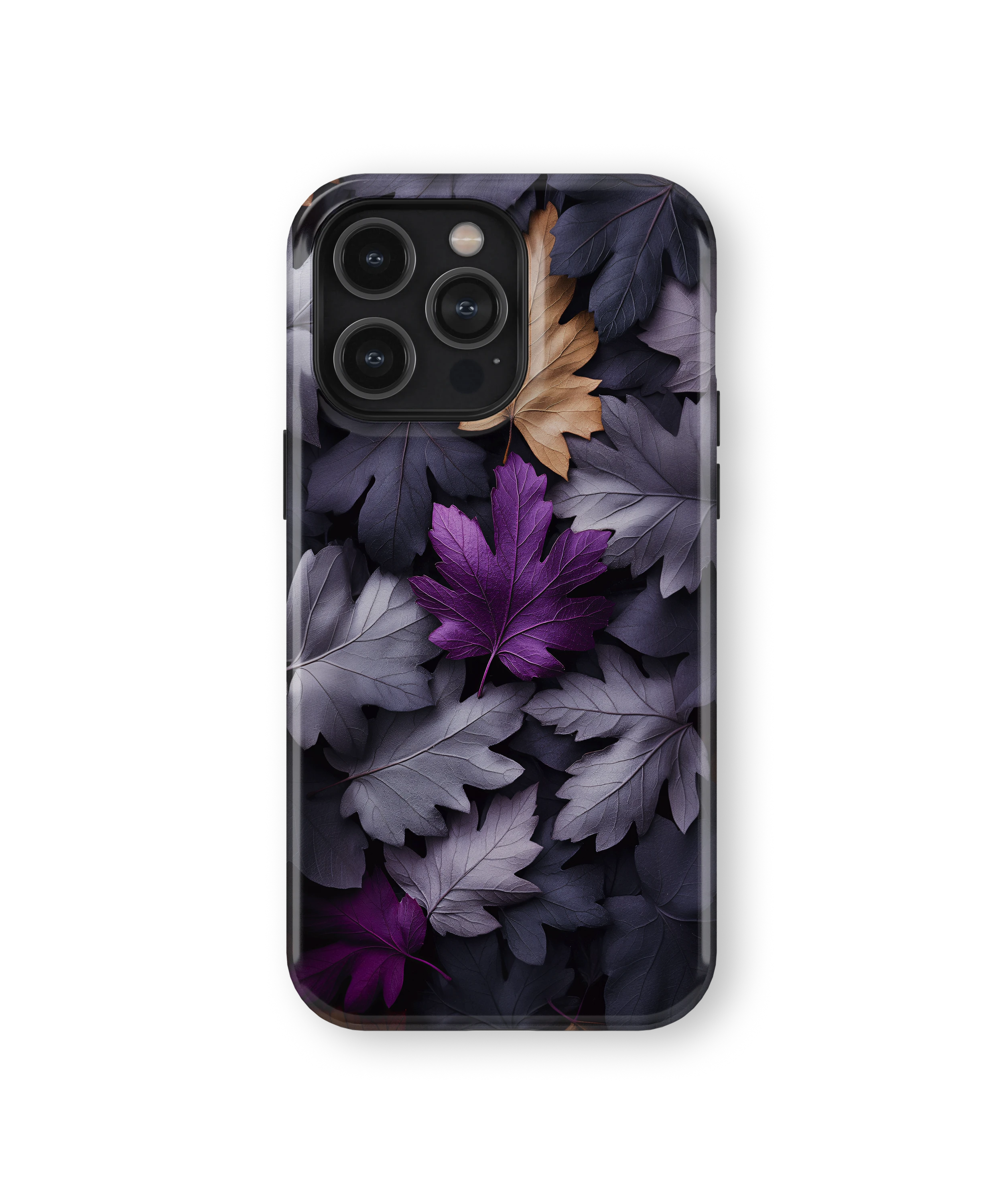 Coque iPhone Purple Autumn Leaves