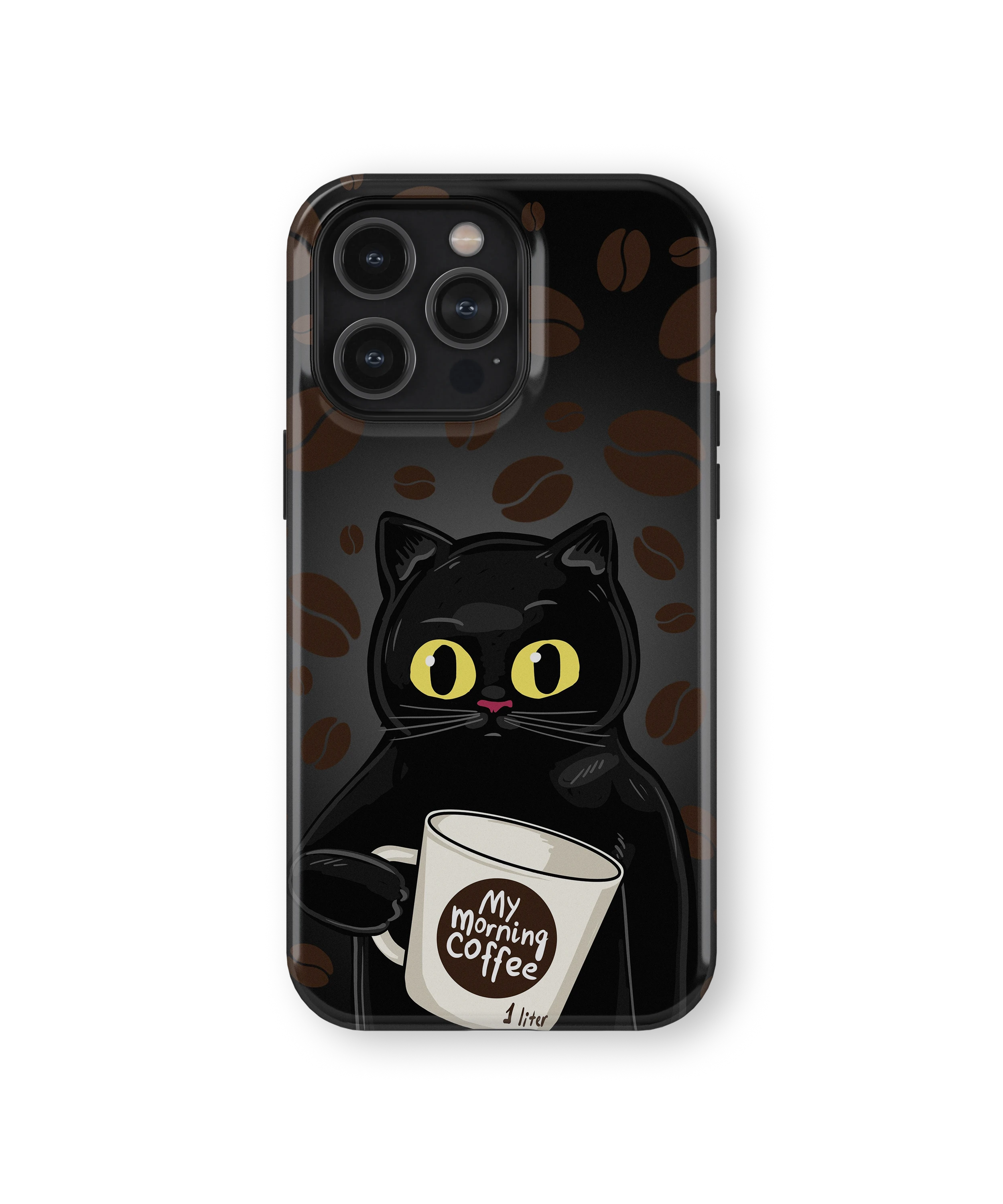 Coque iPhone Chat Café – Avant le café / Après le café