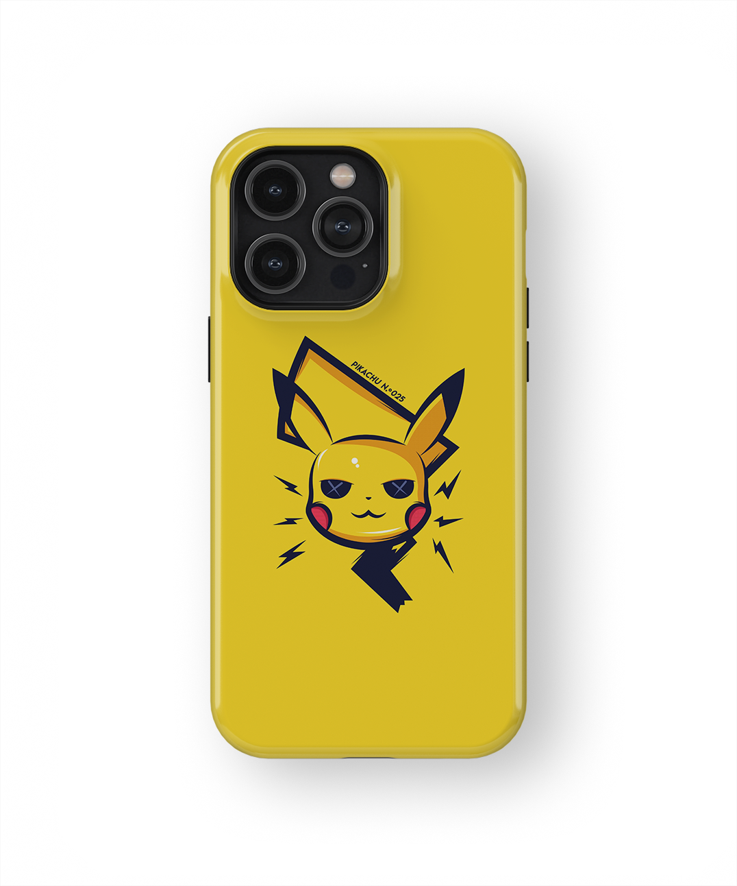 Coque iPhone – Pikachu Minimaliste & Électrique