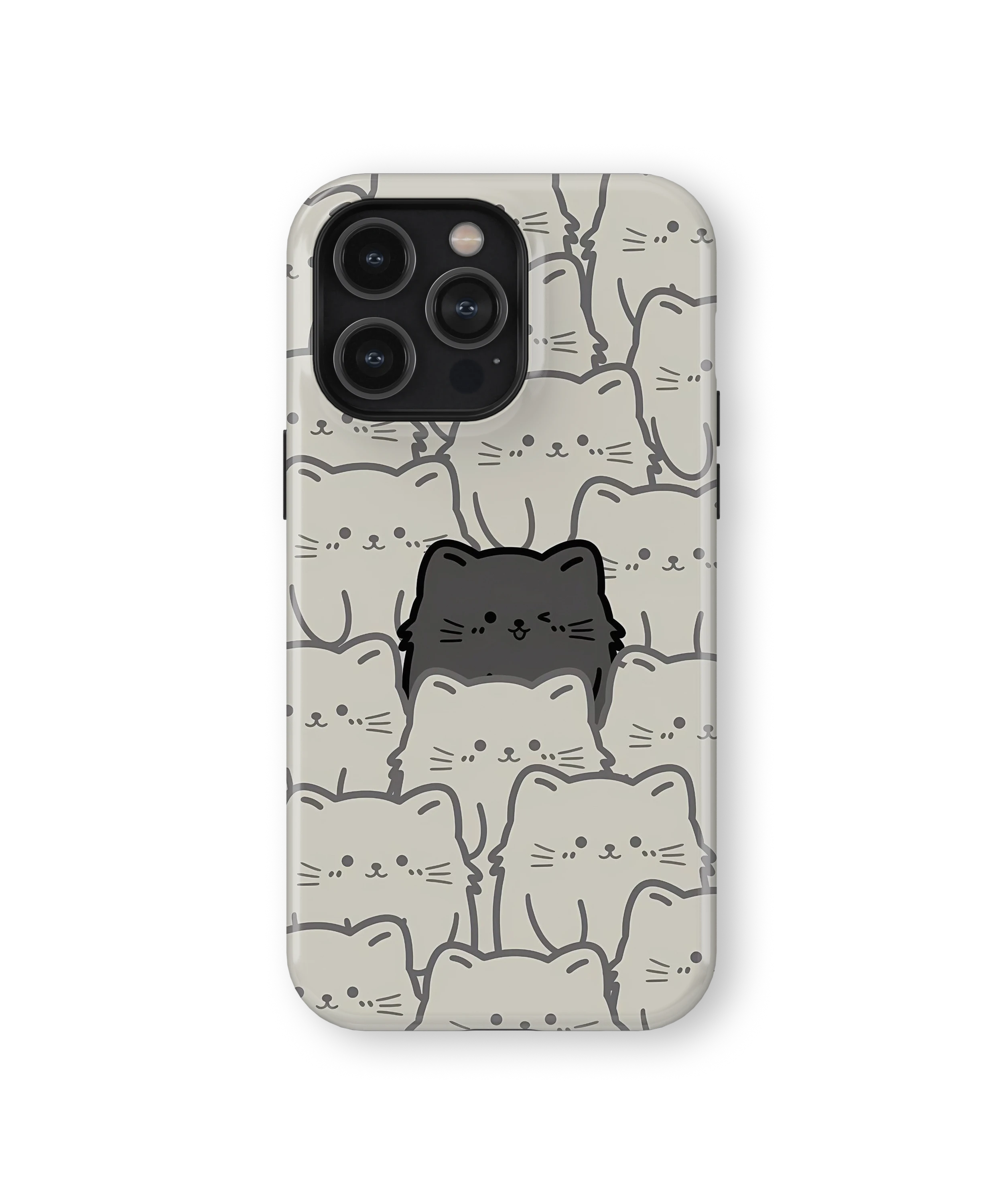 Coque iPhone – Chats Kawaii Minimalistes