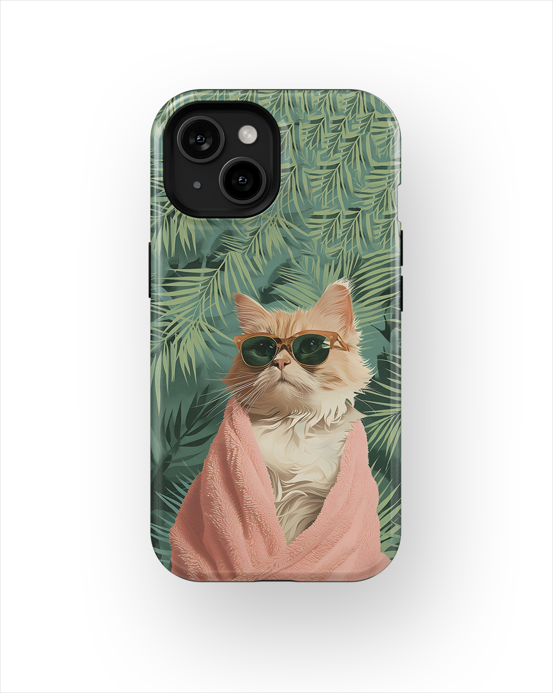 Coque iPhone – Chat Stylé Tropica