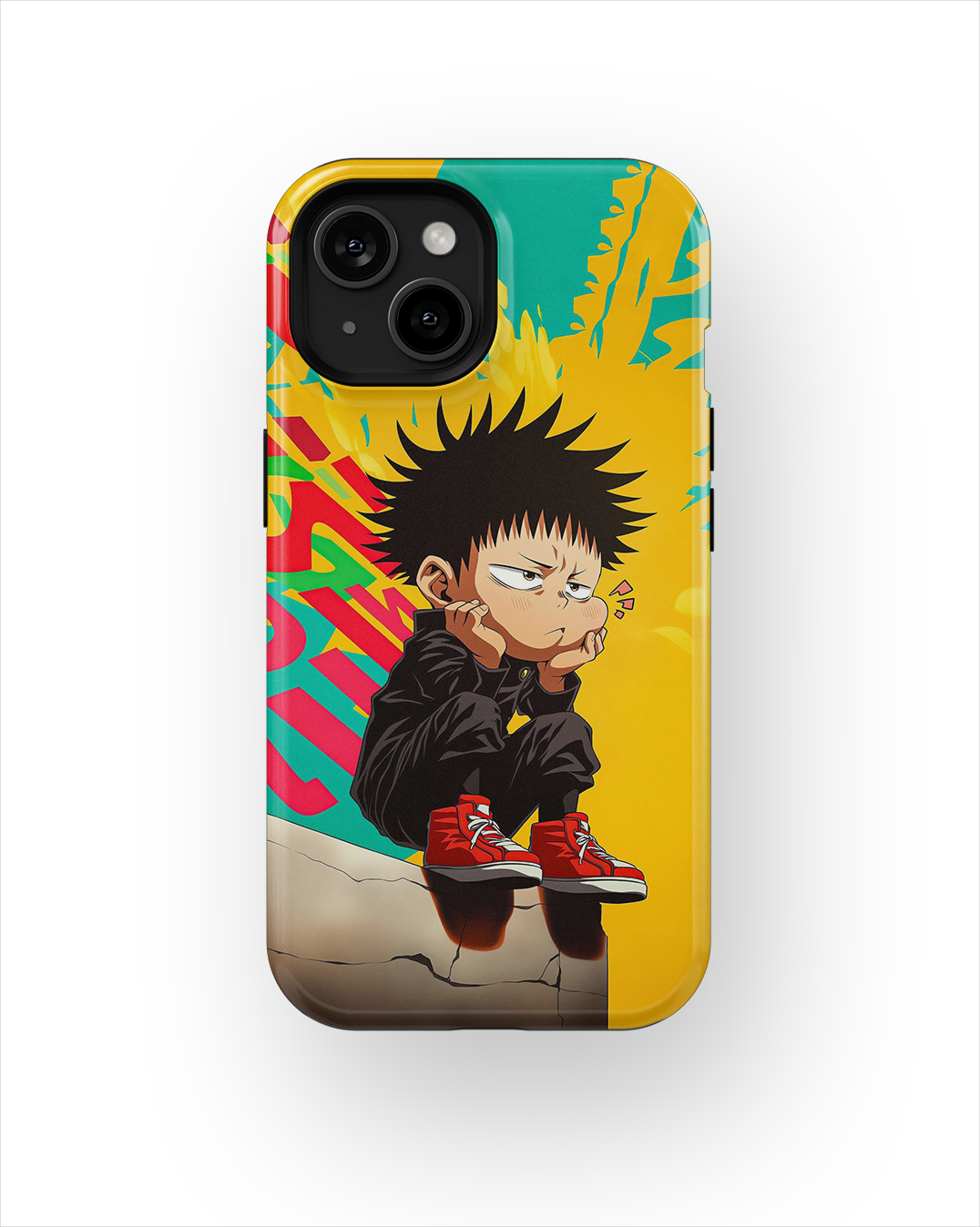 Coque iPhone Anime – Megumi Fushiguro Street Style