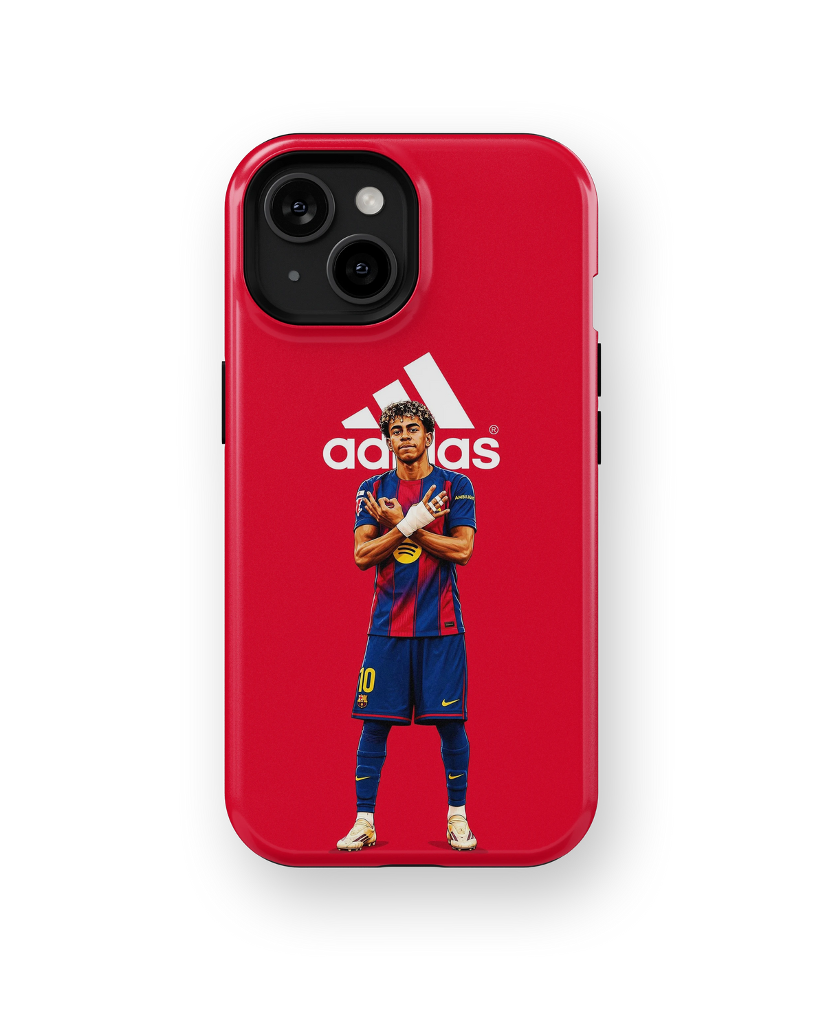Coque iPhone – Design Foot Barcelona Red