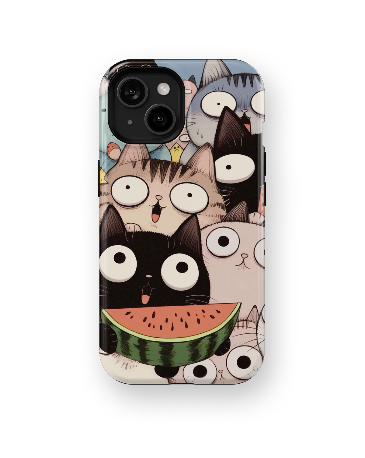 Coque iPhone Crazy Cats – Watermelon
